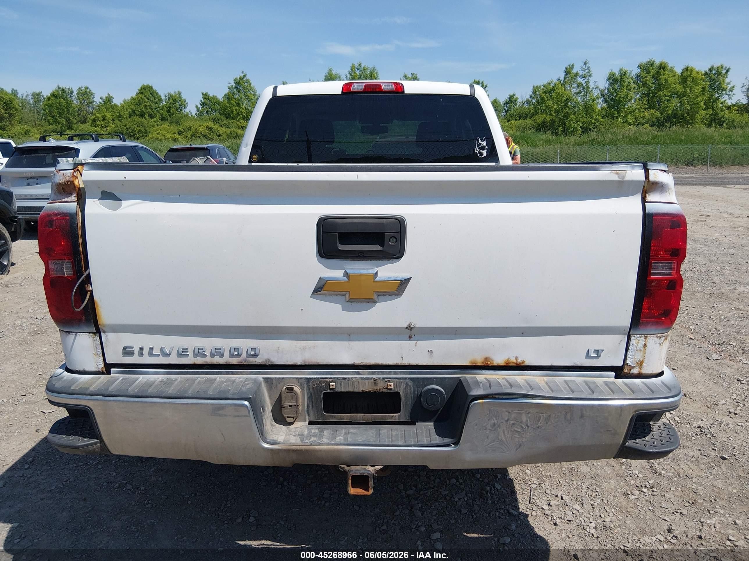2014 Chevrolet Silverado 1500 Lt Белый vin: 1GCVKREC4EZ127182