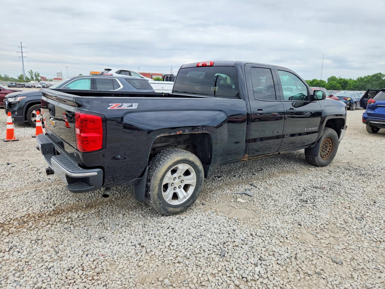 2014 Chevrolet Silverado K1500 Lt Black vin: 1GCVKREC4EZ164197