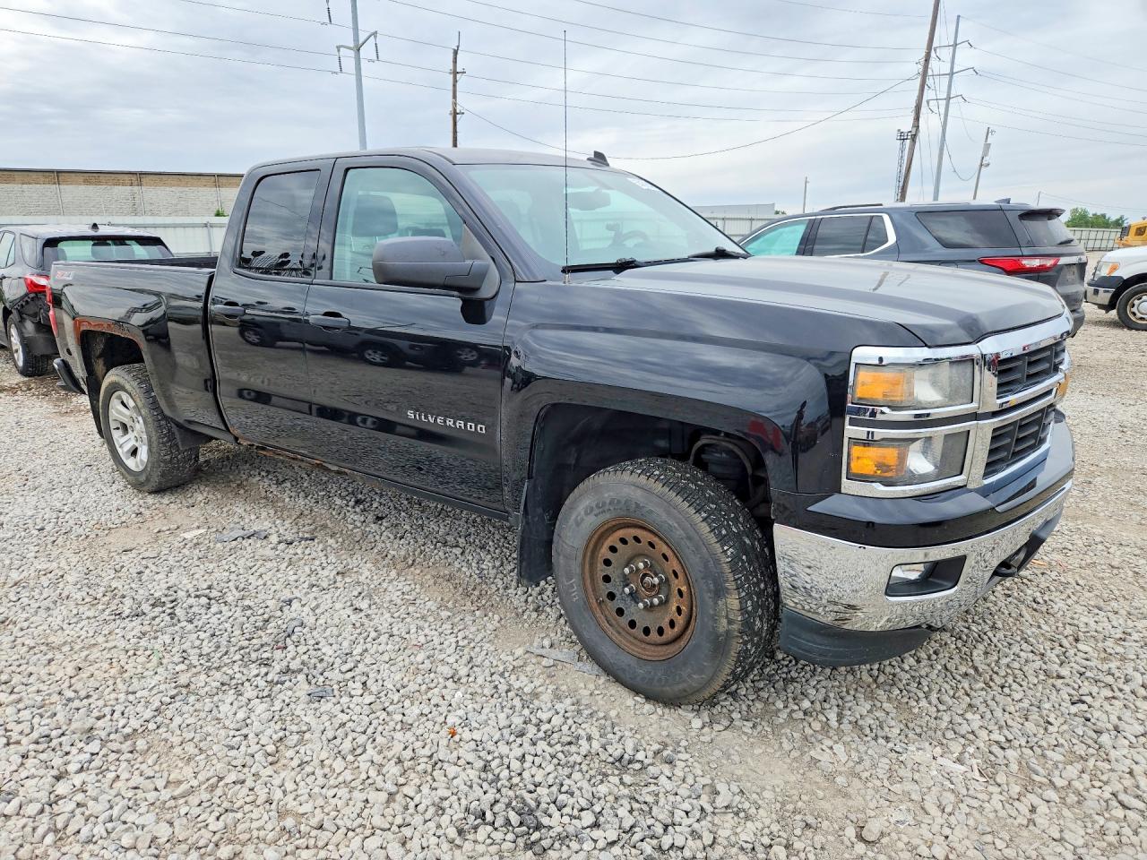 2014 Chevrolet Silverado K1500 Lt Black vin: 1GCVKREC4EZ164197