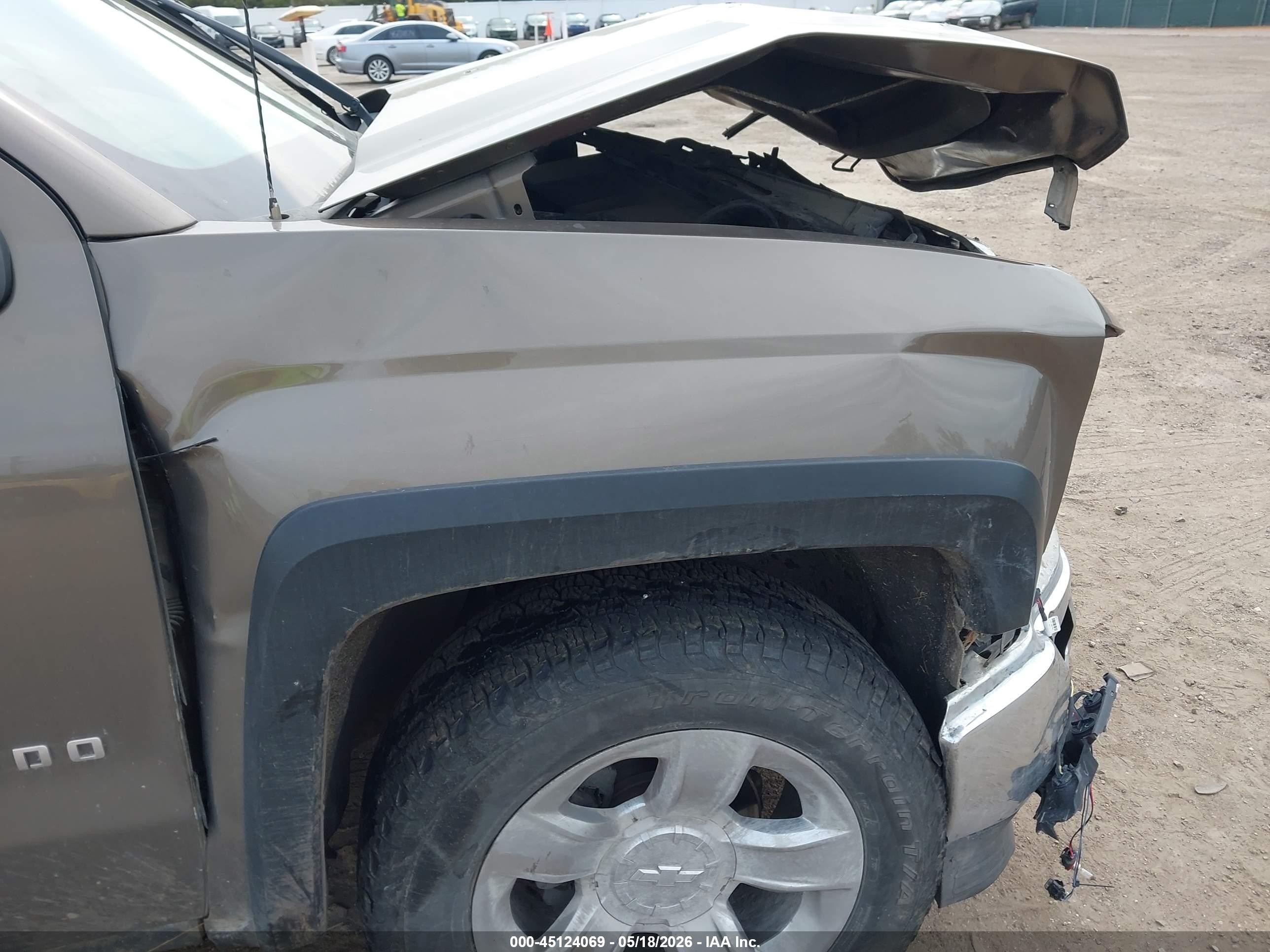 2014 Chevrolet Silverado 1500 2lt/lt Brown vin: 1GCVKREC4EZ172462