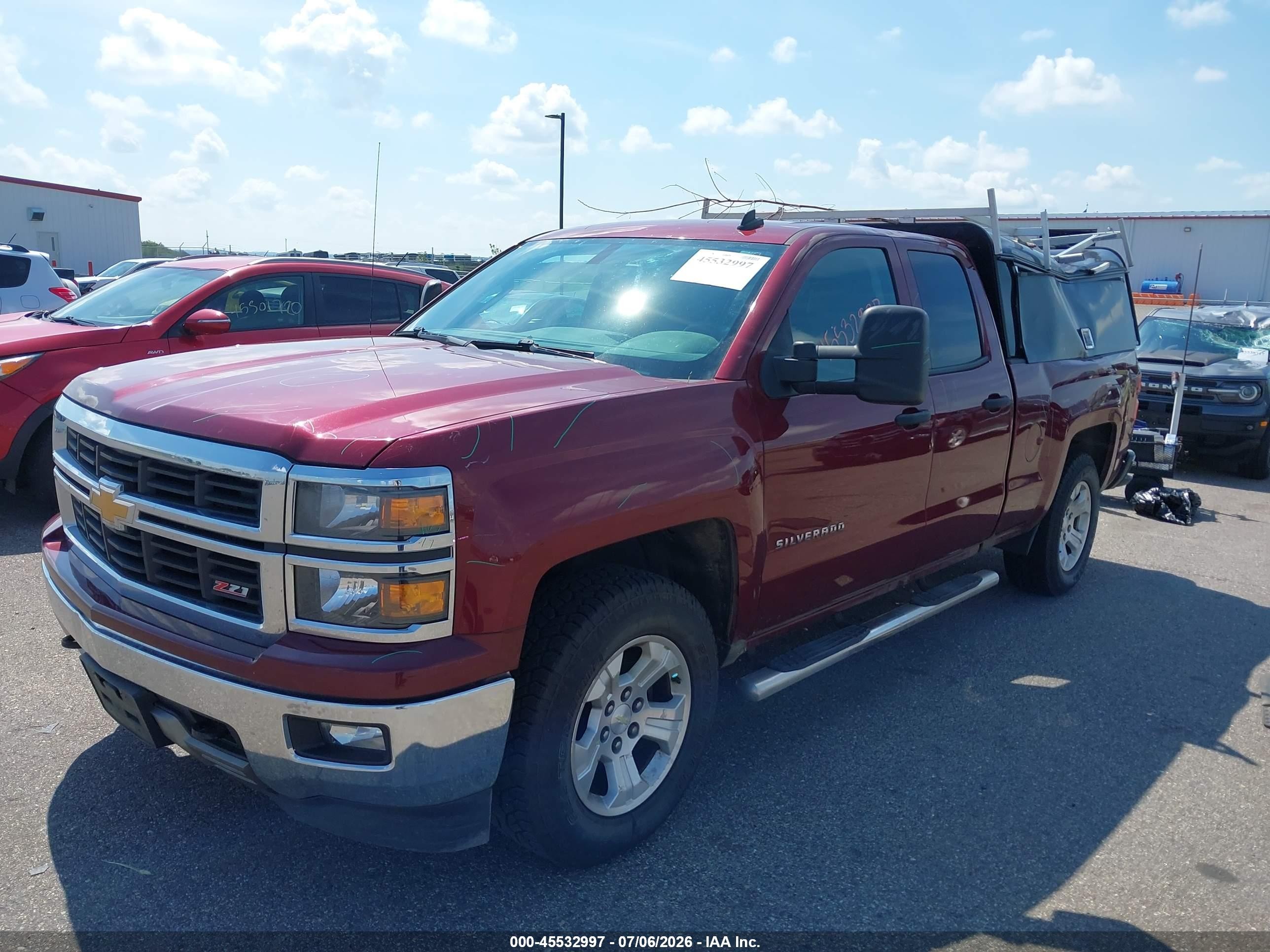2014 Chevrolet Silverado 1500 Lt Red vin: 1GCVKREC4EZ267183