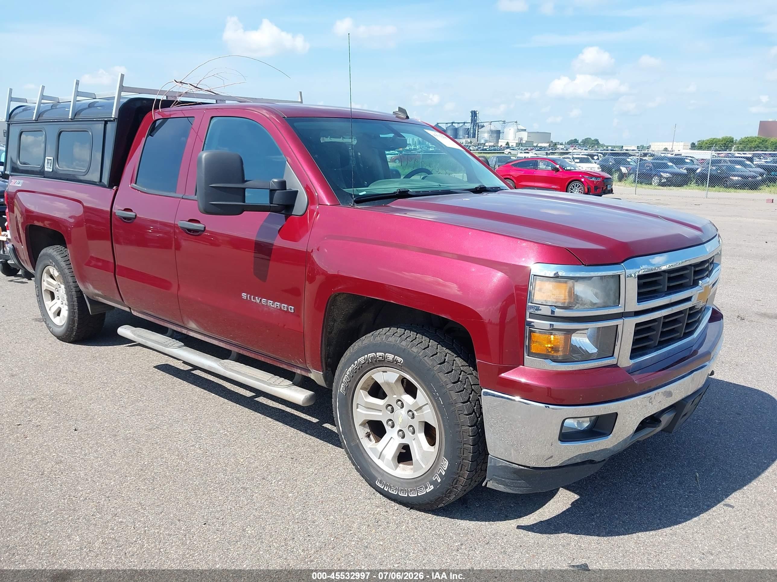 2014 Chevrolet Silverado 1500 Lt Red vin: 1GCVKREC4EZ267183