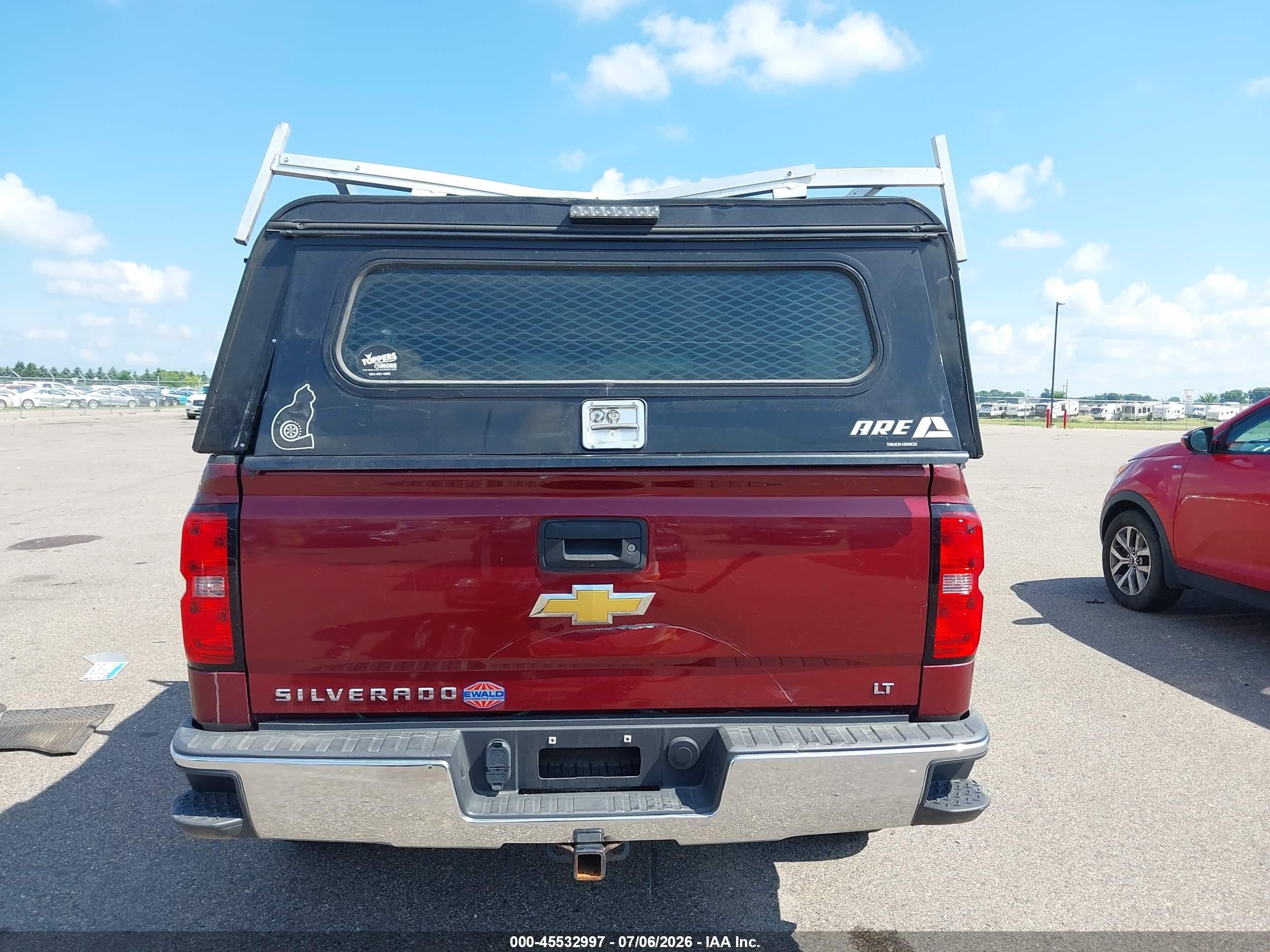 2014 Chevrolet Silverado 1500 Lt Red vin: 1GCVKREC4EZ267183