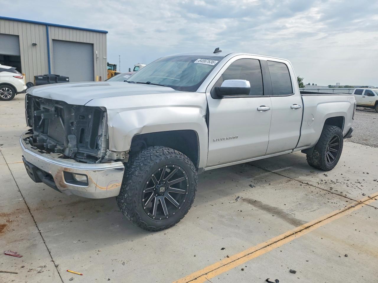 2014 Chevrolet Silverado K1500 Lt Silver vin: 1GCVKREC4EZ310775