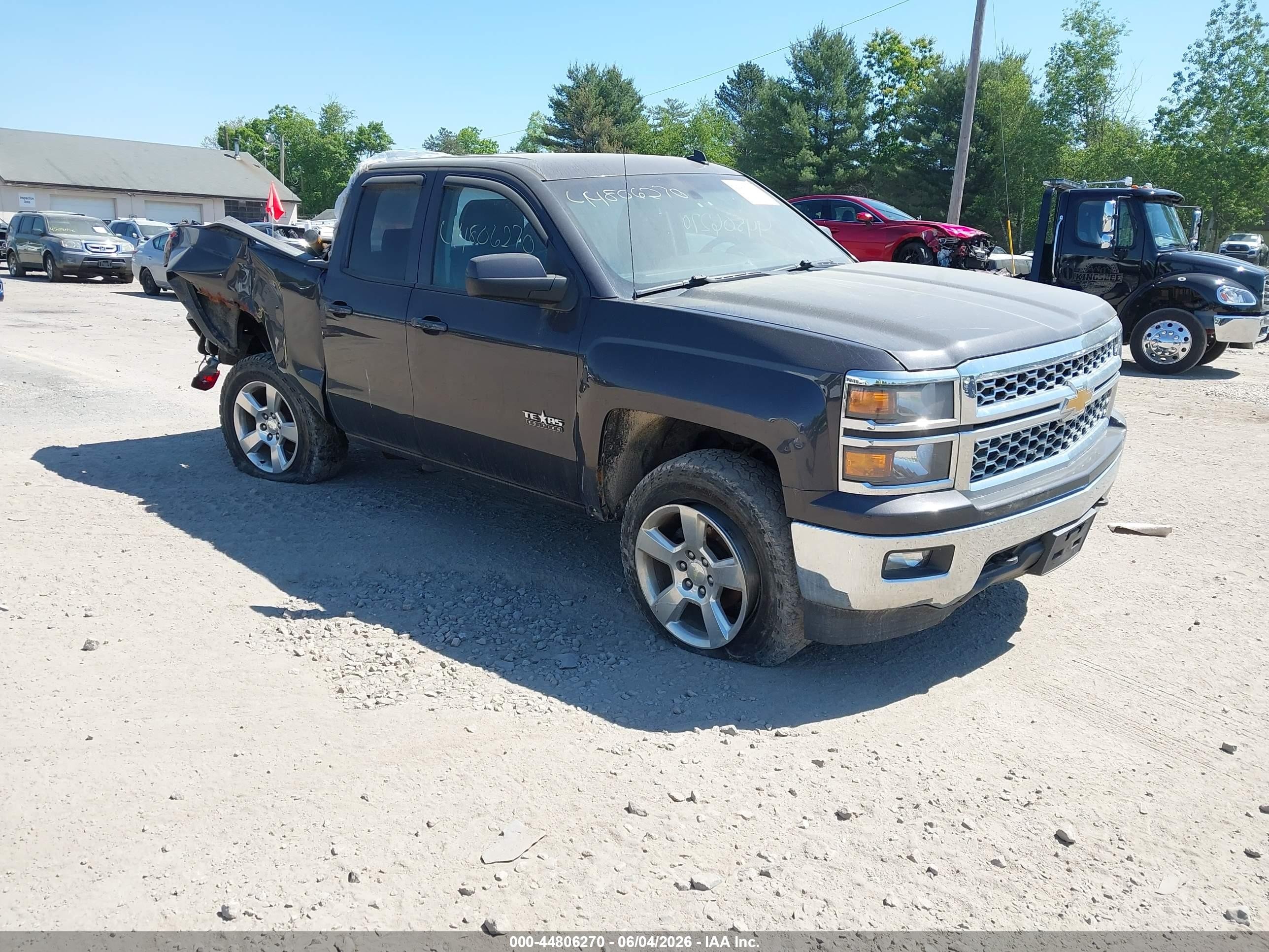 2014 Chevrolet Silverado 1500 1lt Black vin: 1GCVKREC4EZ342870