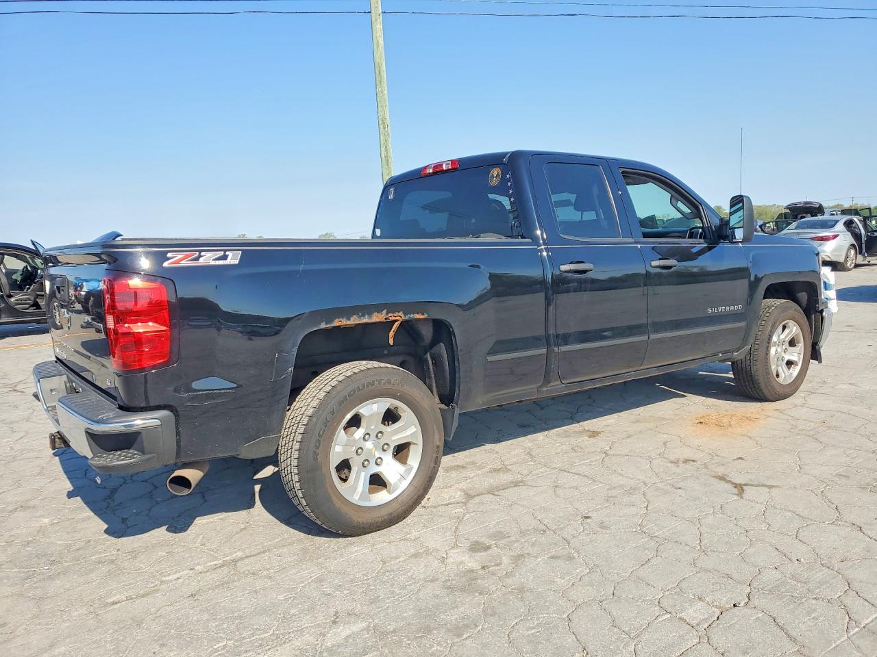 2014 Chevrolet Silverado K1500 Lt Black vin: 1GCVKREC4EZ348314