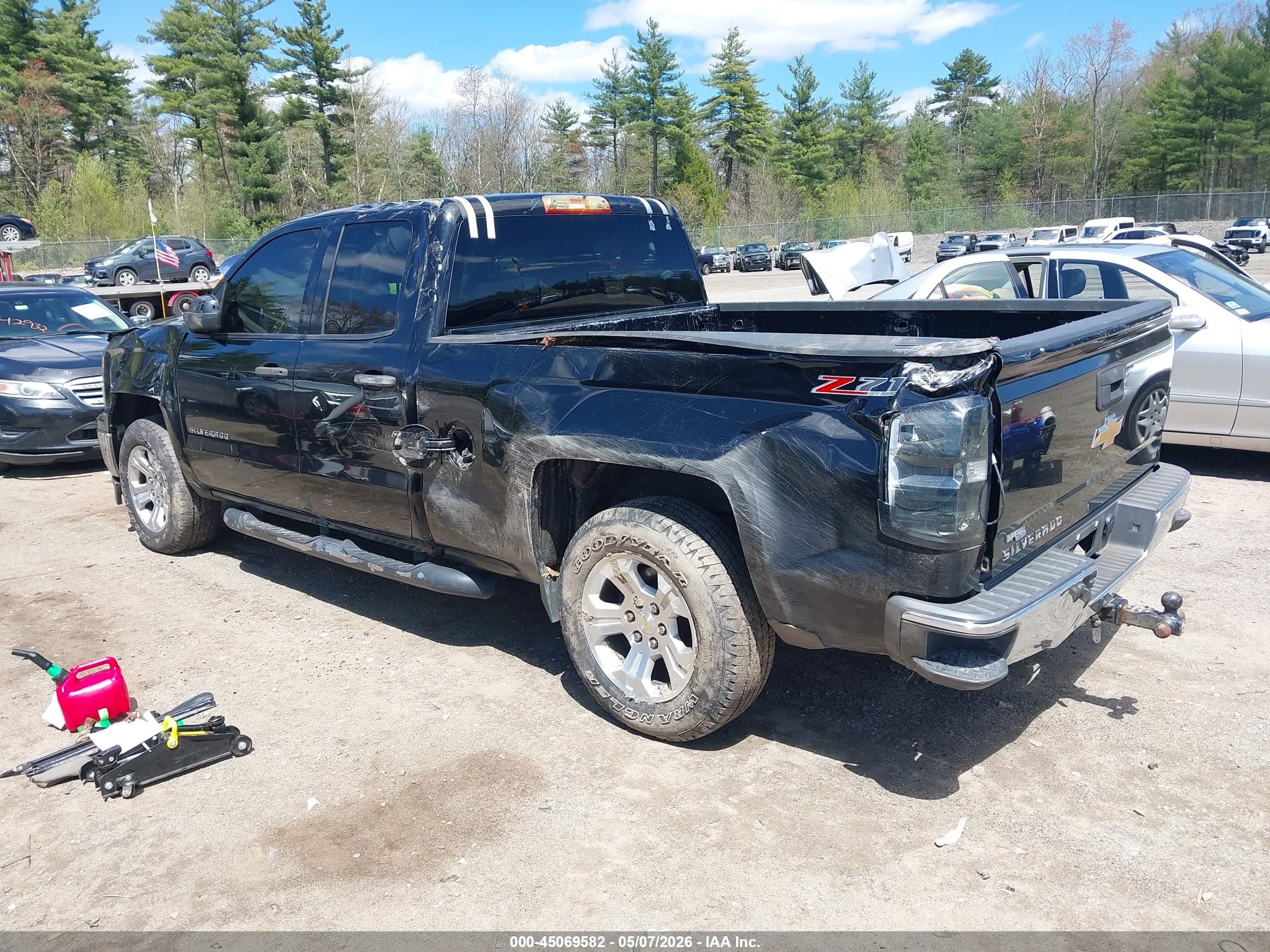 2014 Chevrolet Silverado 1500 2lt Black vin: 1GCVKREC4EZ348491