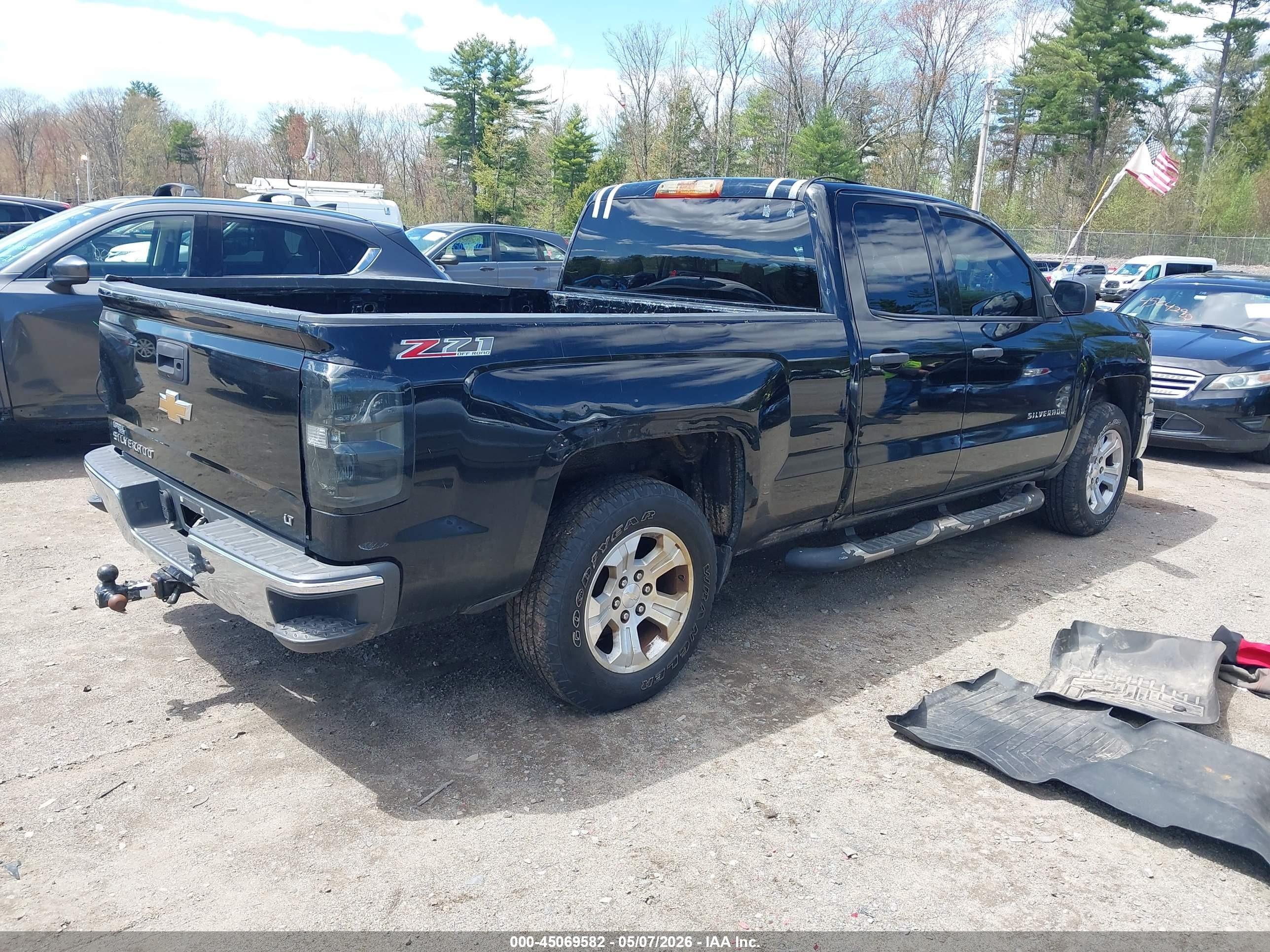 2014 Chevrolet Silverado 1500 2lt Black vin: 1GCVKREC4EZ348491
