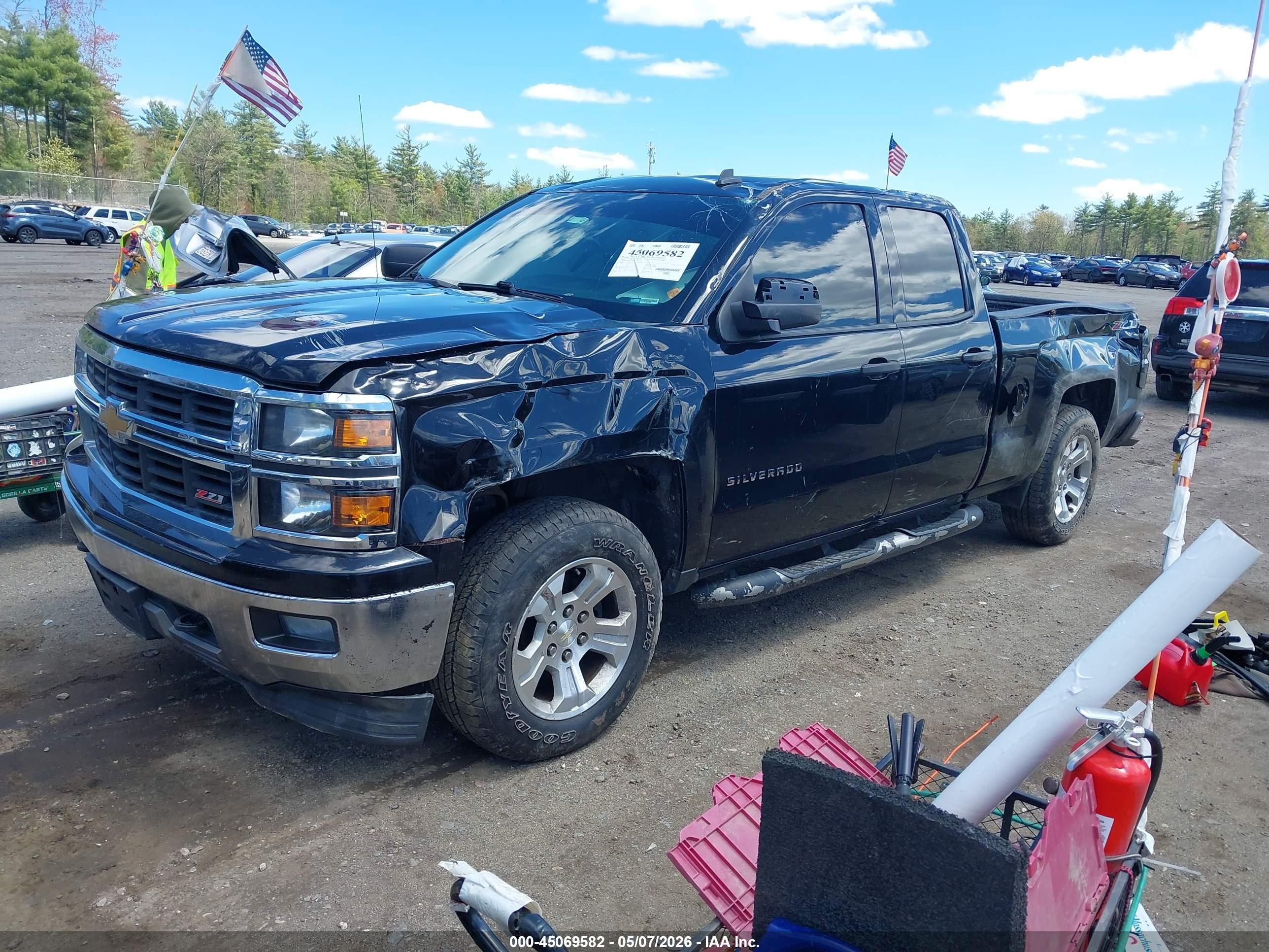 2014 Chevrolet Silverado 1500 2lt Black vin: 1GCVKREC4EZ348491