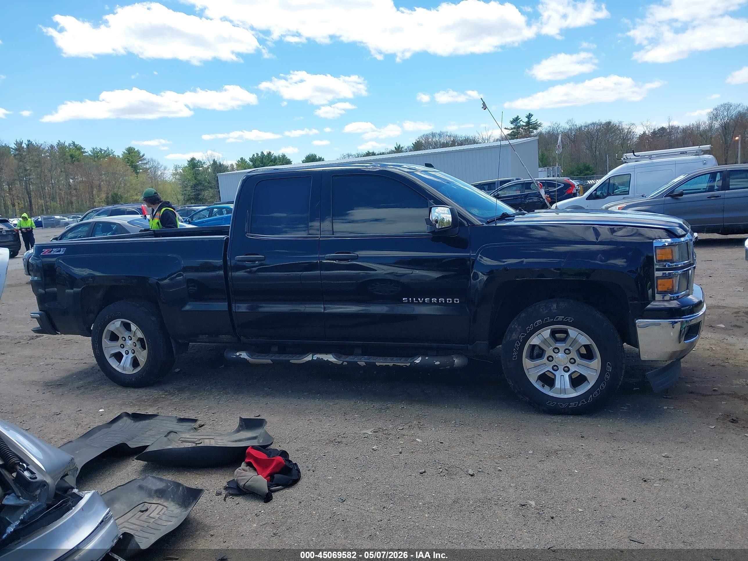 2014 Chevrolet Silverado 1500 2lt Black vin: 1GCVKREC4EZ348491