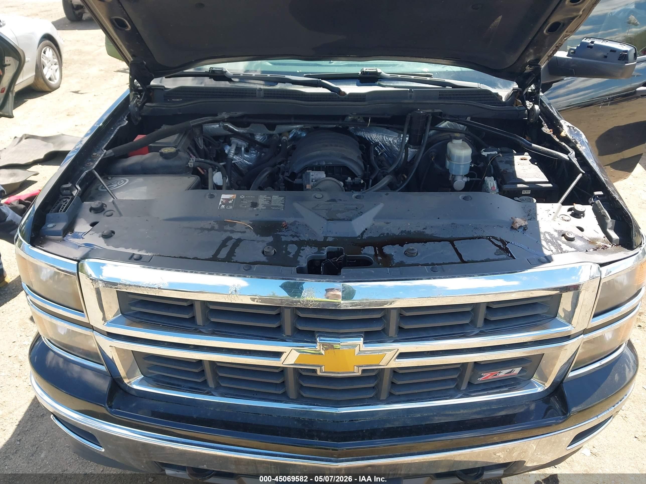 2014 Chevrolet Silverado 1500 2lt Black vin: 1GCVKREC4EZ348491