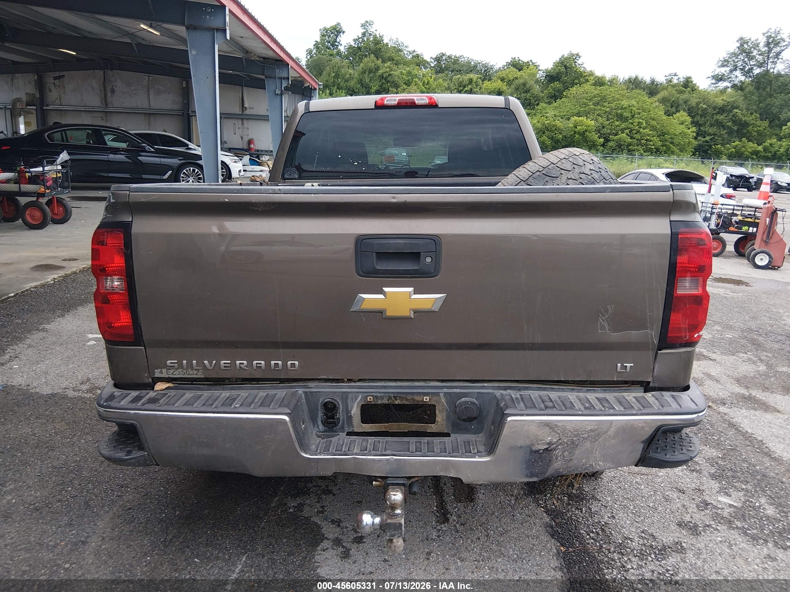 2014 Chevrolet Silverado 1500 Lt Pewter vin: 1GCVKREC4EZ350323
