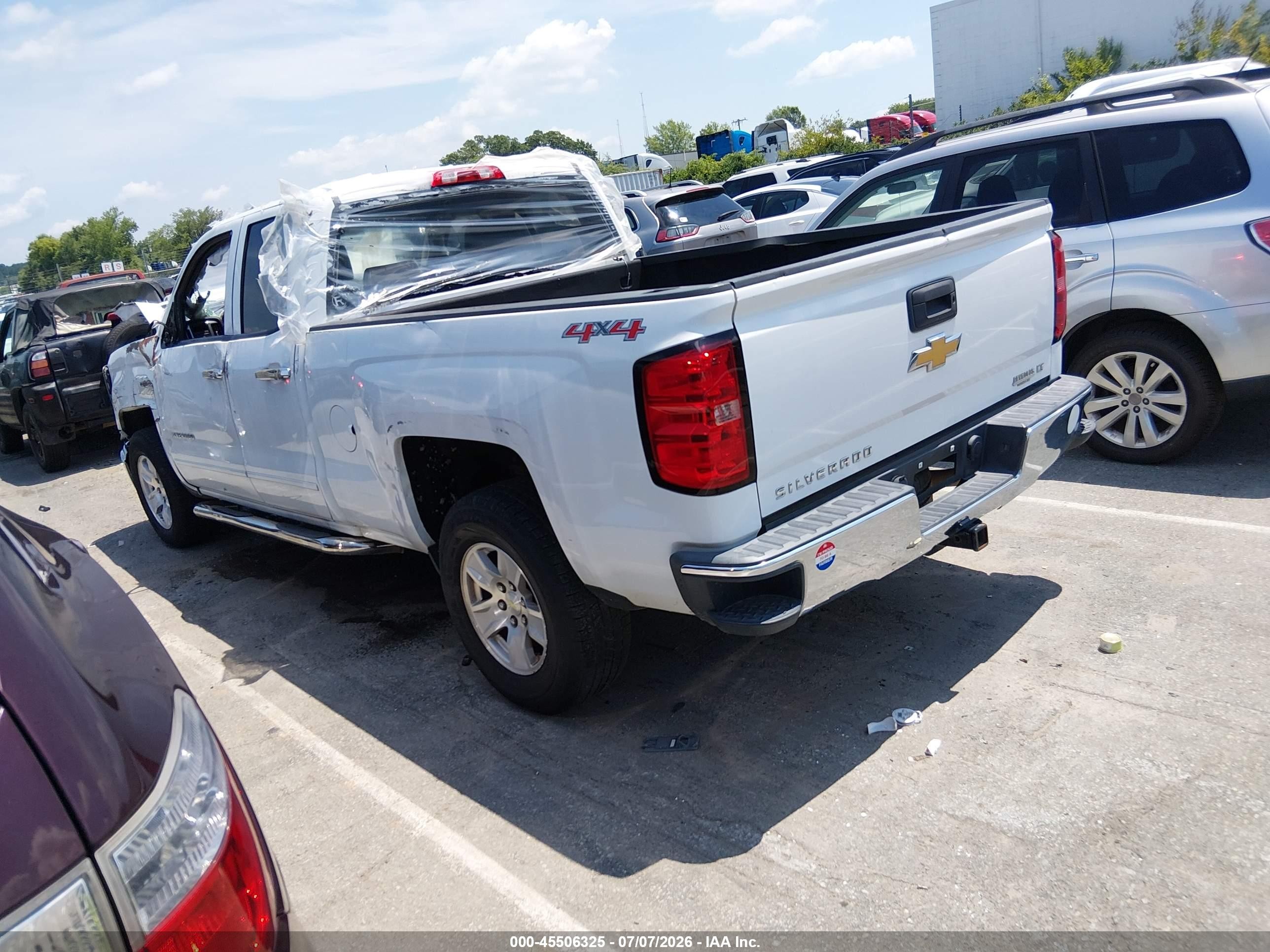 2015 Chevrolet Silverado 1500 1lt Белый vin: 1GCVKREC4FZ164511