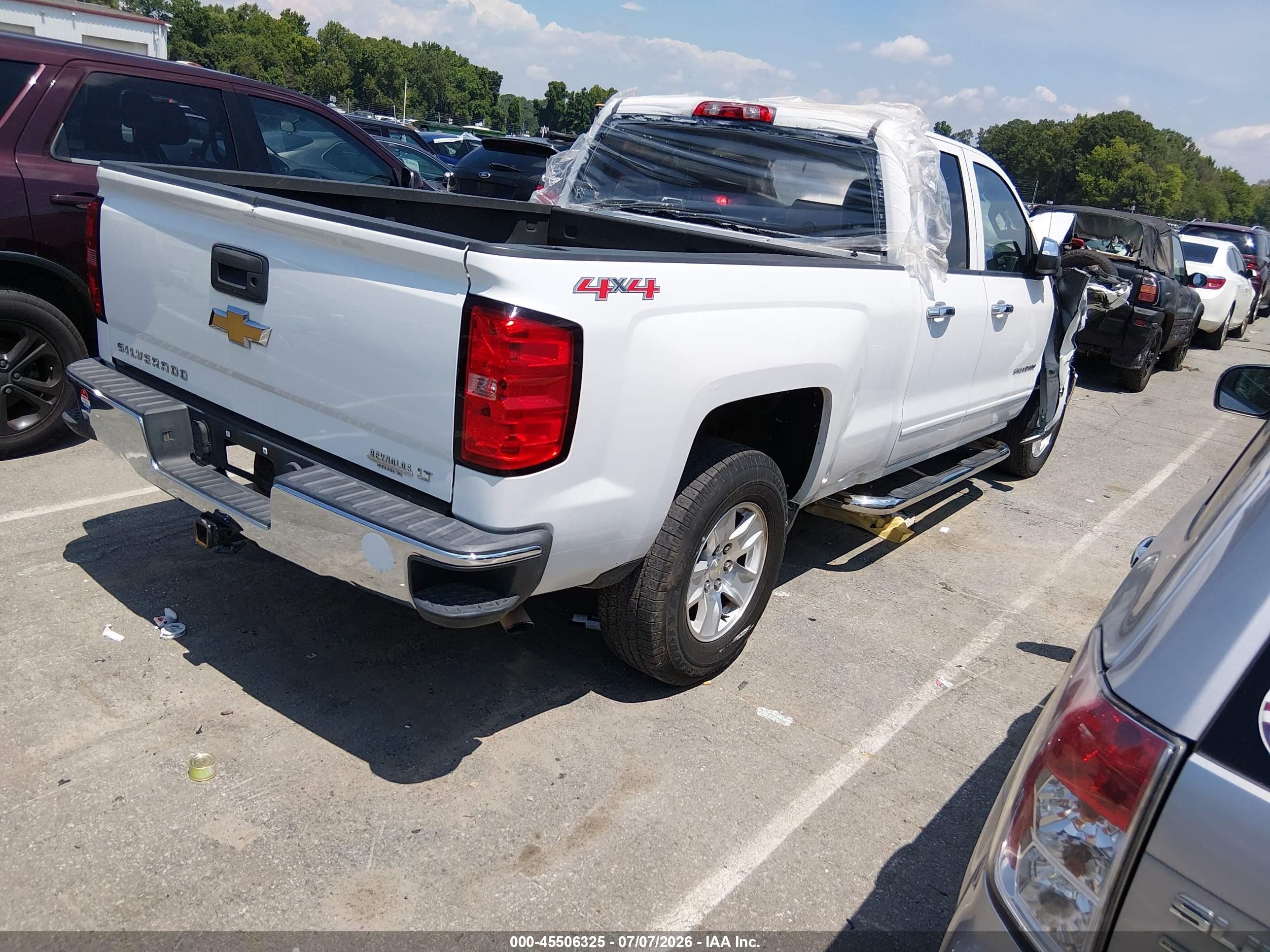 2015 Chevrolet Silverado 1500 1lt Белый vin: 1GCVKREC4FZ164511