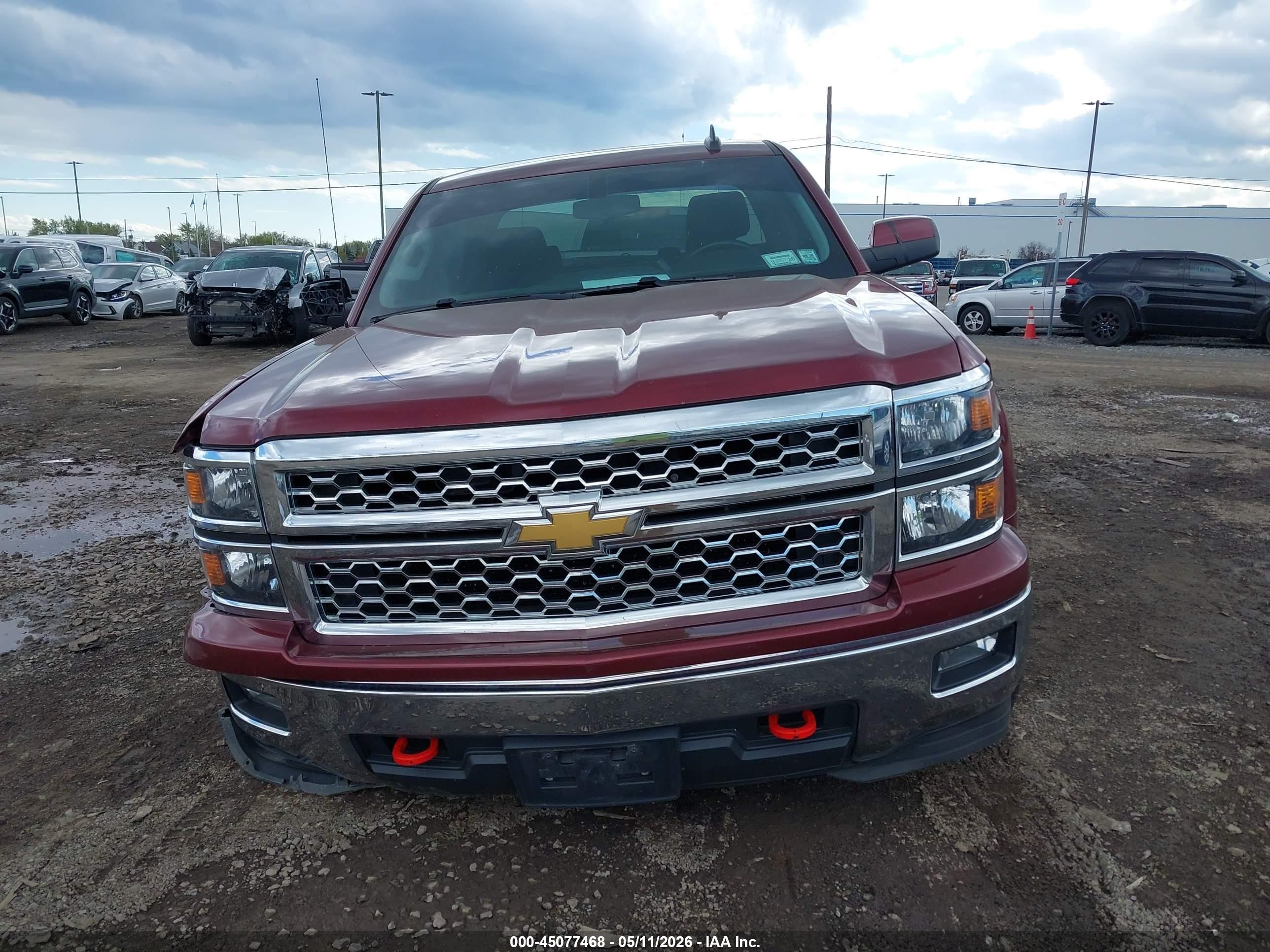 2015 Chevrolet Silverado 1500 1lt Бордовый vin: 1GCVKREC4FZ324631