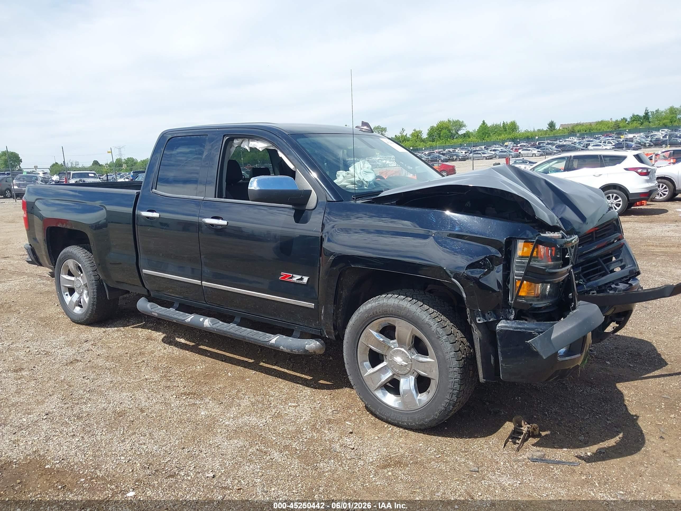 2015 Chevrolet Silverado 1500 2lt Black vin: 1GCVKREC4FZ345690