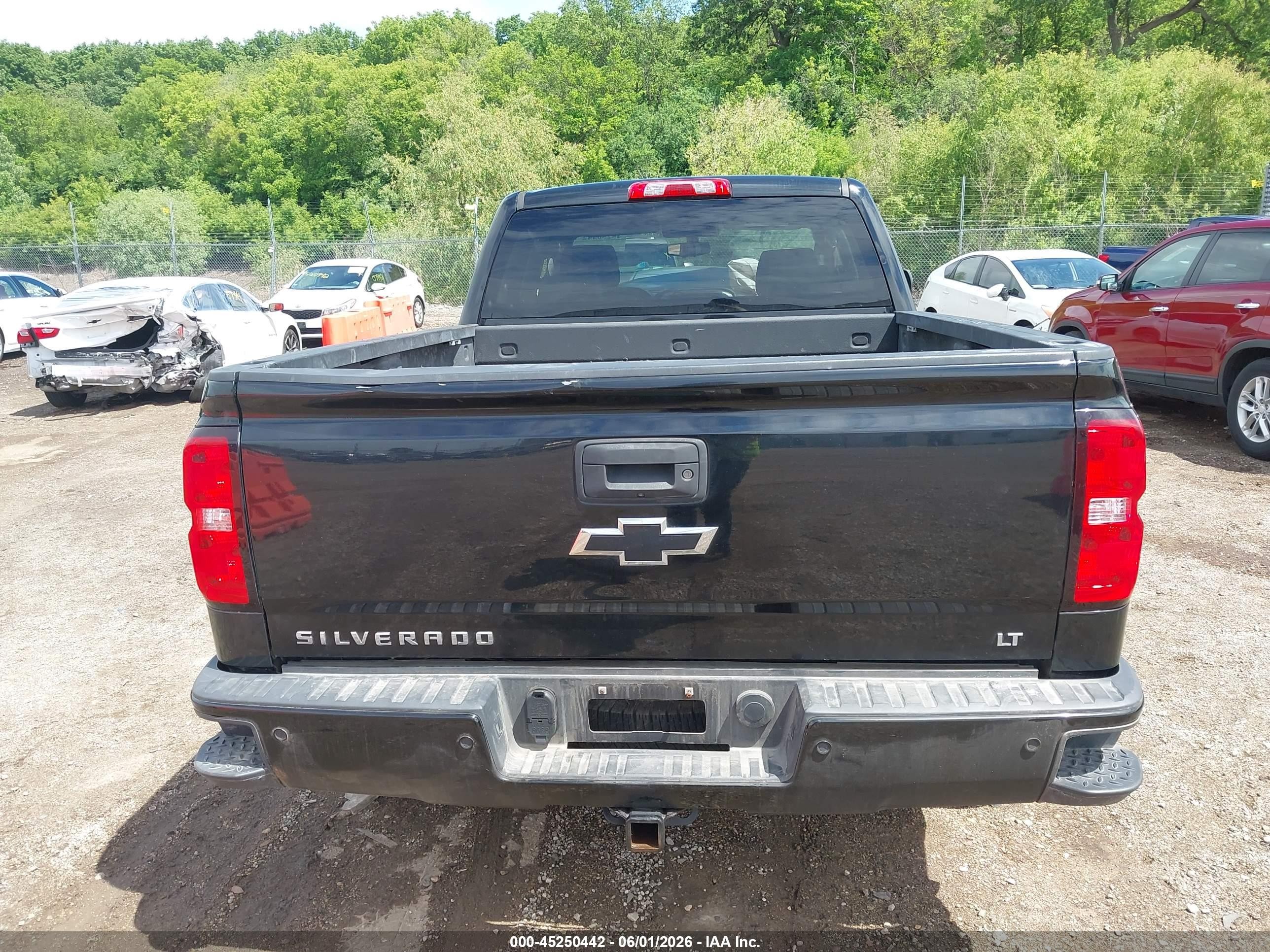 2015 Chevrolet Silverado 1500 2lt Black vin: 1GCVKREC4FZ345690