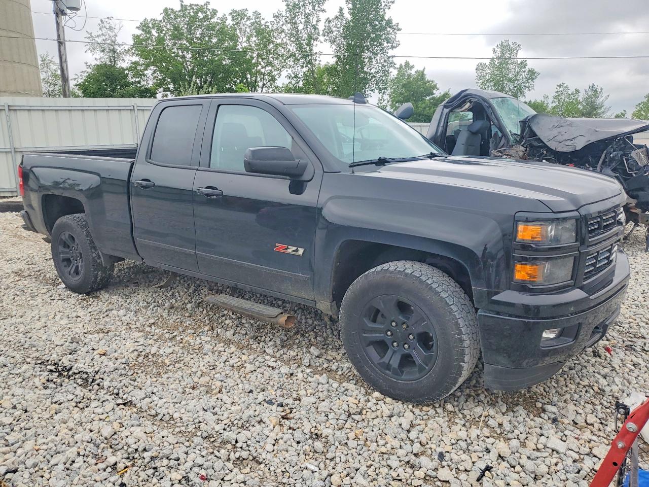 2015 Chevrolet Silverado K1500 Lt Black vin: 1GCVKREC4FZ356818