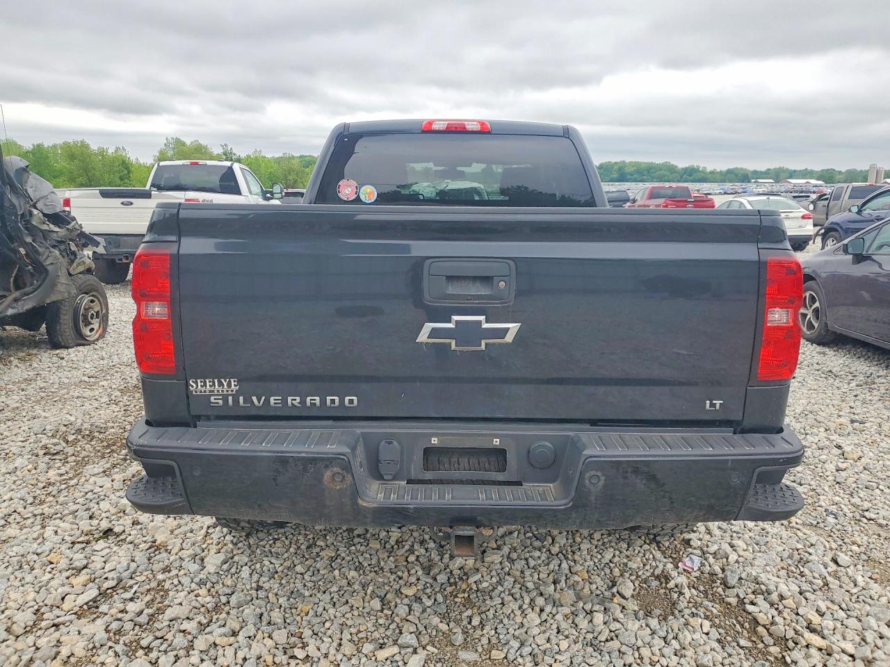 2015 Chevrolet Silverado K1500 Lt Black vin: 1GCVKREC4FZ356818