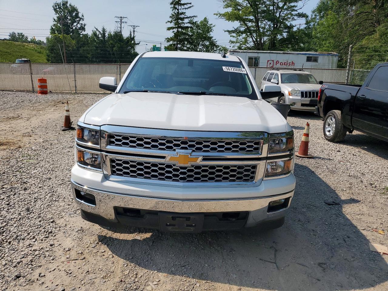 2015 Chevrolet Silverado K1500 Lt White vin: 1GCVKREC4FZ363638
