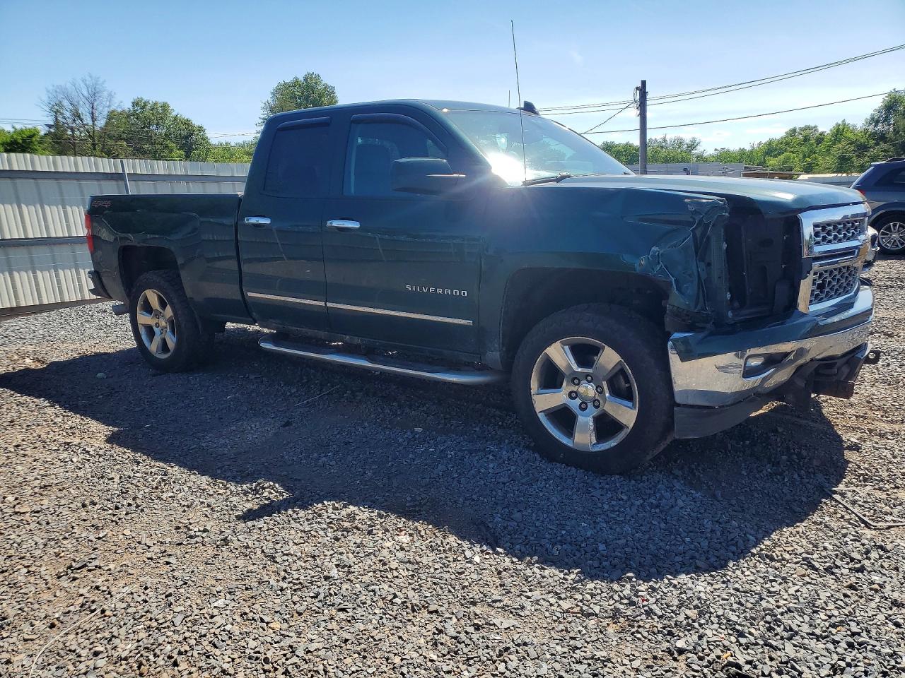 2015 Chevrolet Silverado K1500 Lt Green vin: 1GCVKREC4FZ370413