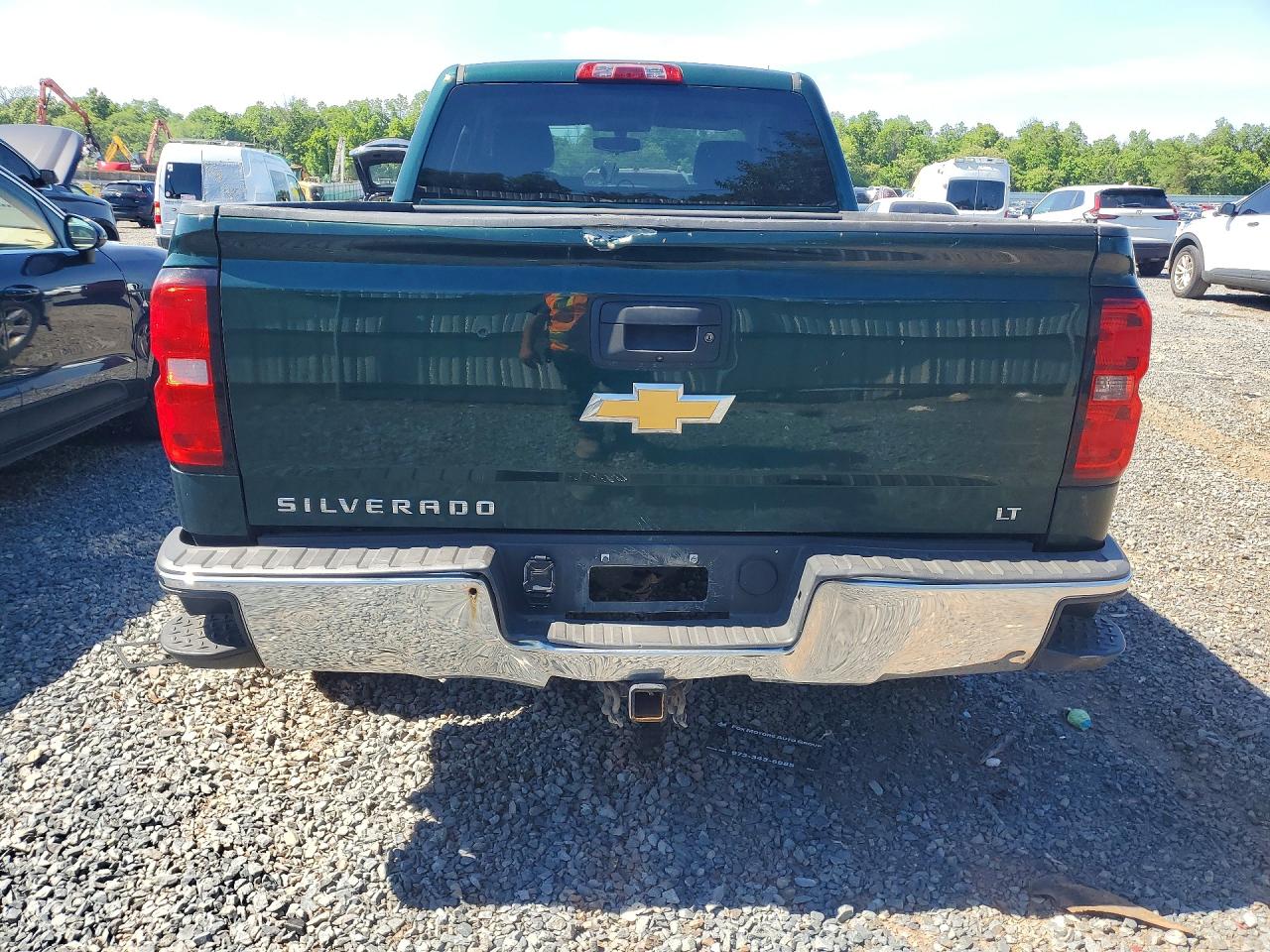 2015 Chevrolet Silverado K1500 Lt Green vin: 1GCVKREC4FZ370413
