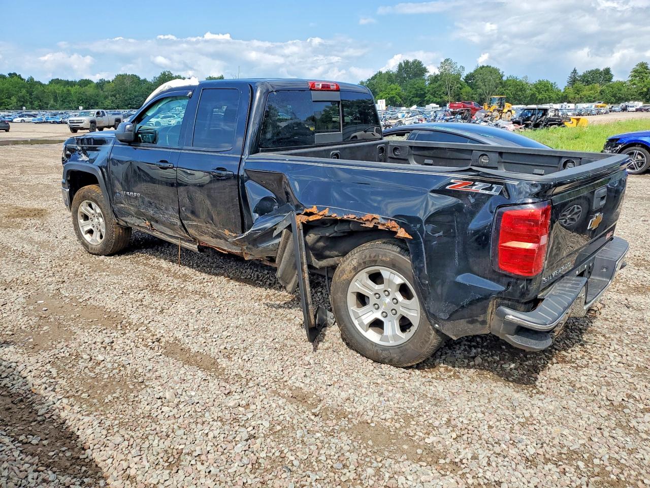 2015 Chevrolet Silverado K1500 Lt Черный vin: 1GCVKREC4FZ379354