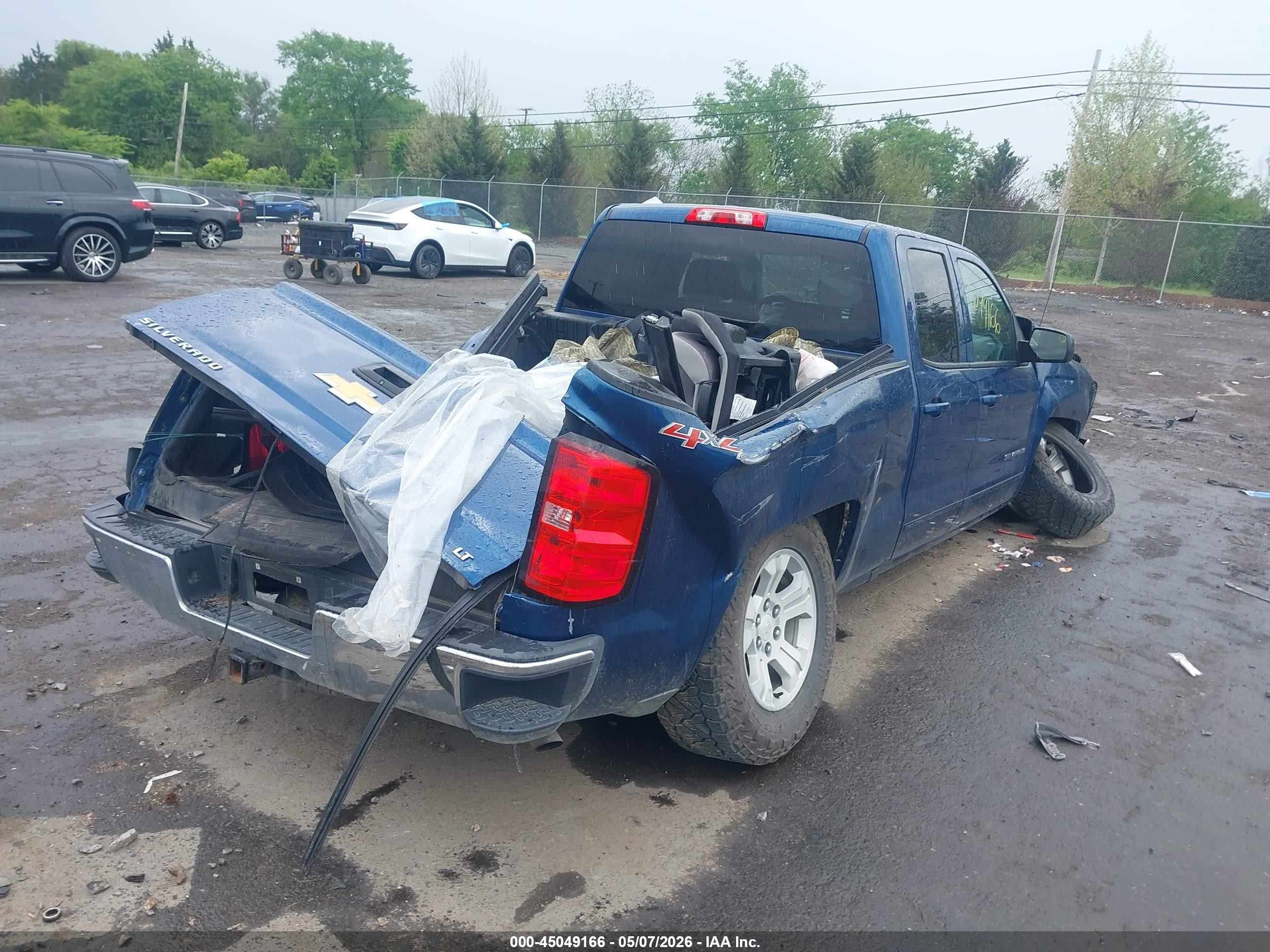 2017 Chevrolet Silverado 1500 1lt Синий vin: 1GCVKREC4HZ136498