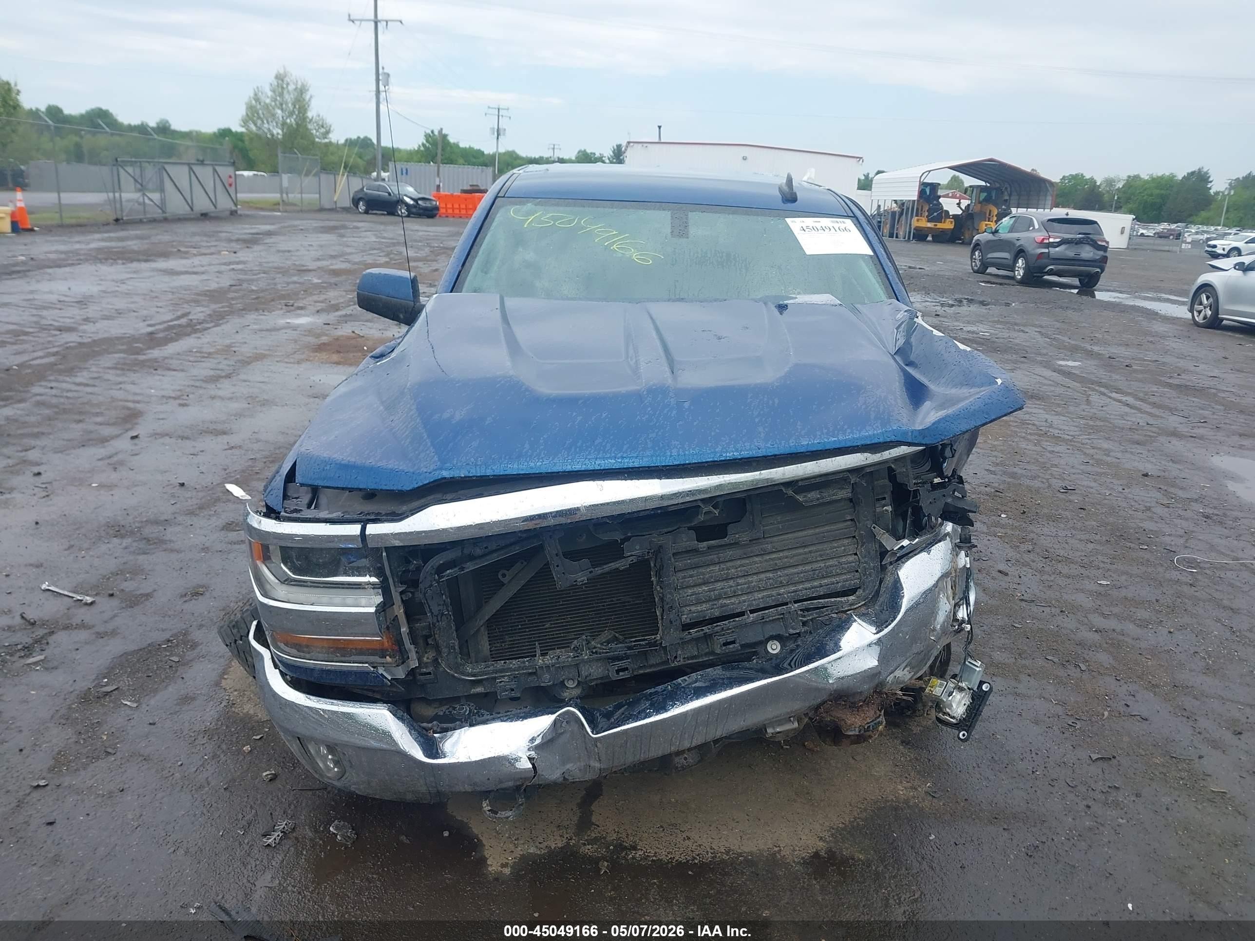 2017 Chevrolet Silverado 1500 1lt Синий vin: 1GCVKREC4HZ136498