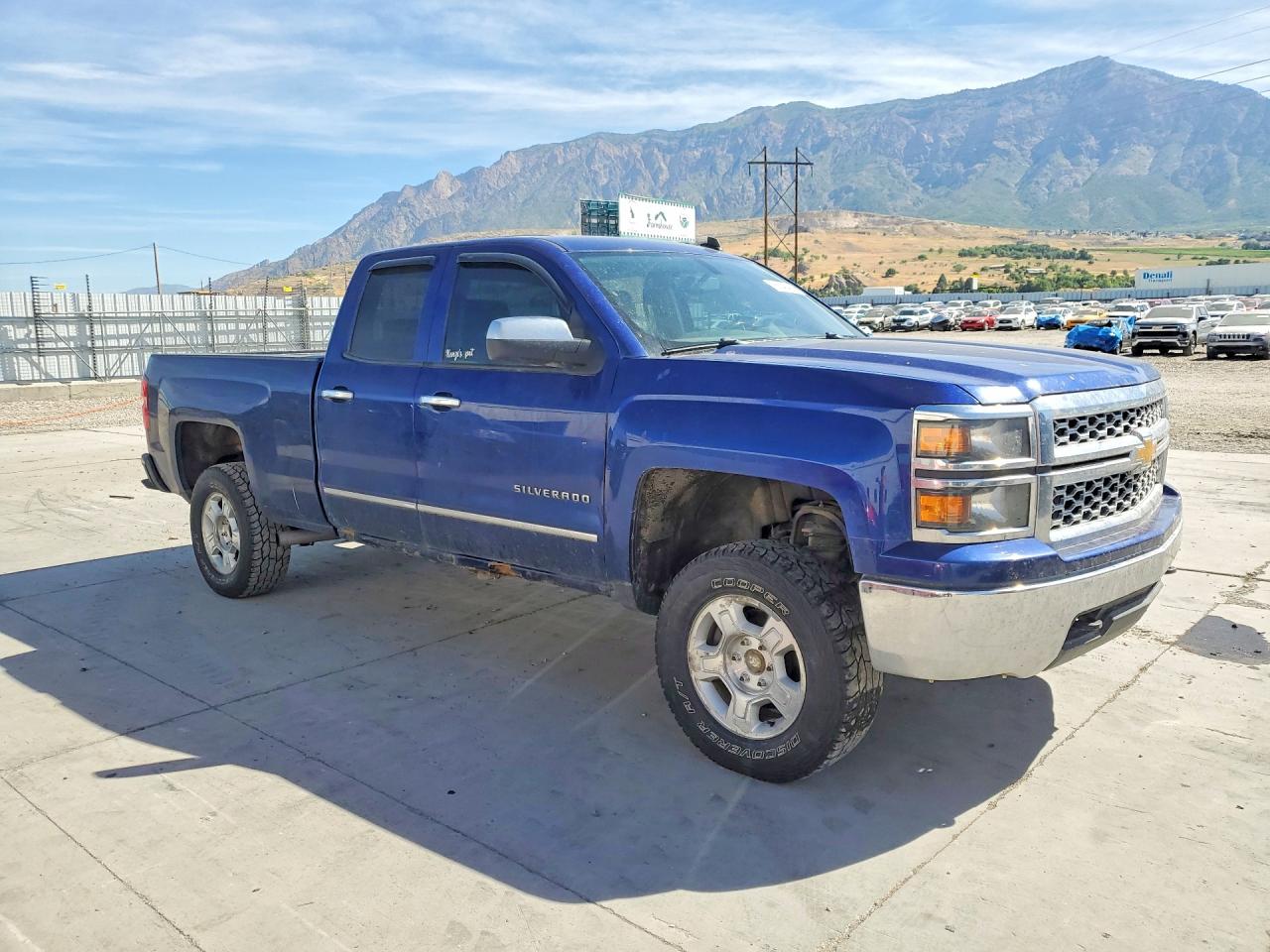 2014 Chevrolet Silverado K1500 Lt Blue vin: 1GCVKREC5EZ194843