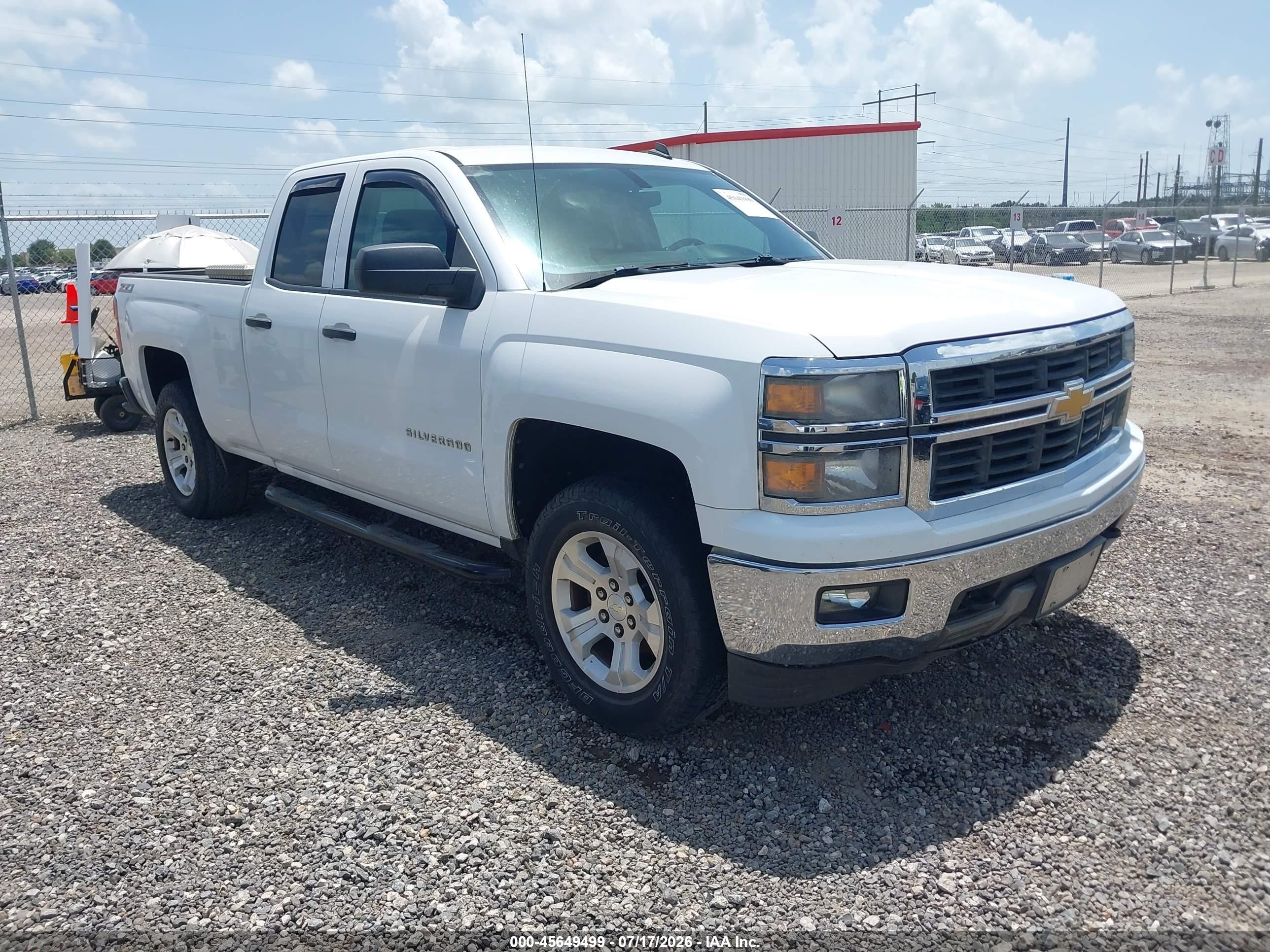2014 Chevrolet Silverado 1500 Lt White vin: 1GCVKREC5EZ408536
