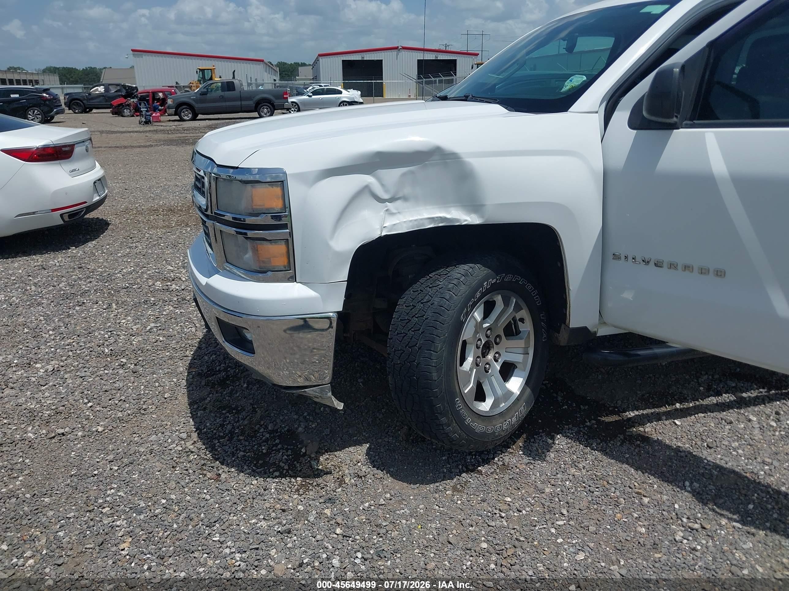 2014 Chevrolet Silverado 1500 Lt Белый vin: 1GCVKREC5EZ408536