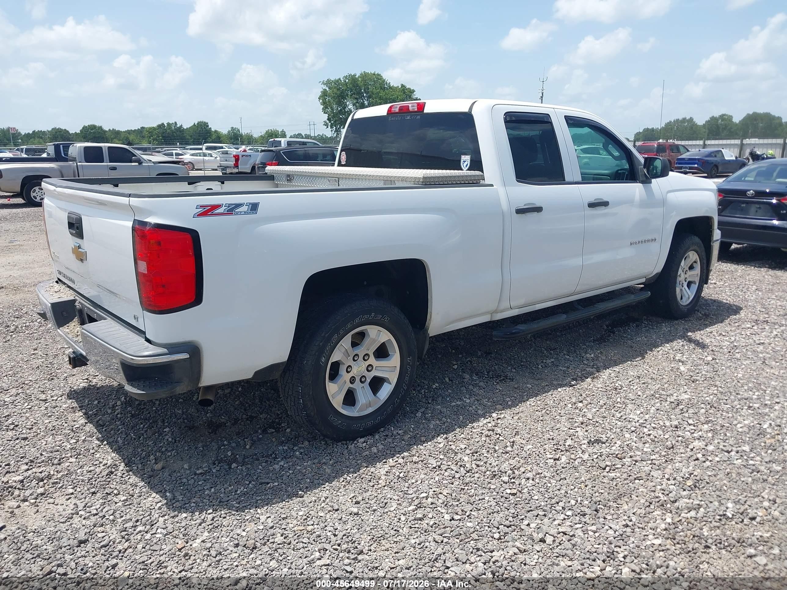 2014 Chevrolet Silverado 1500 Lt Белый vin: 1GCVKREC5EZ408536