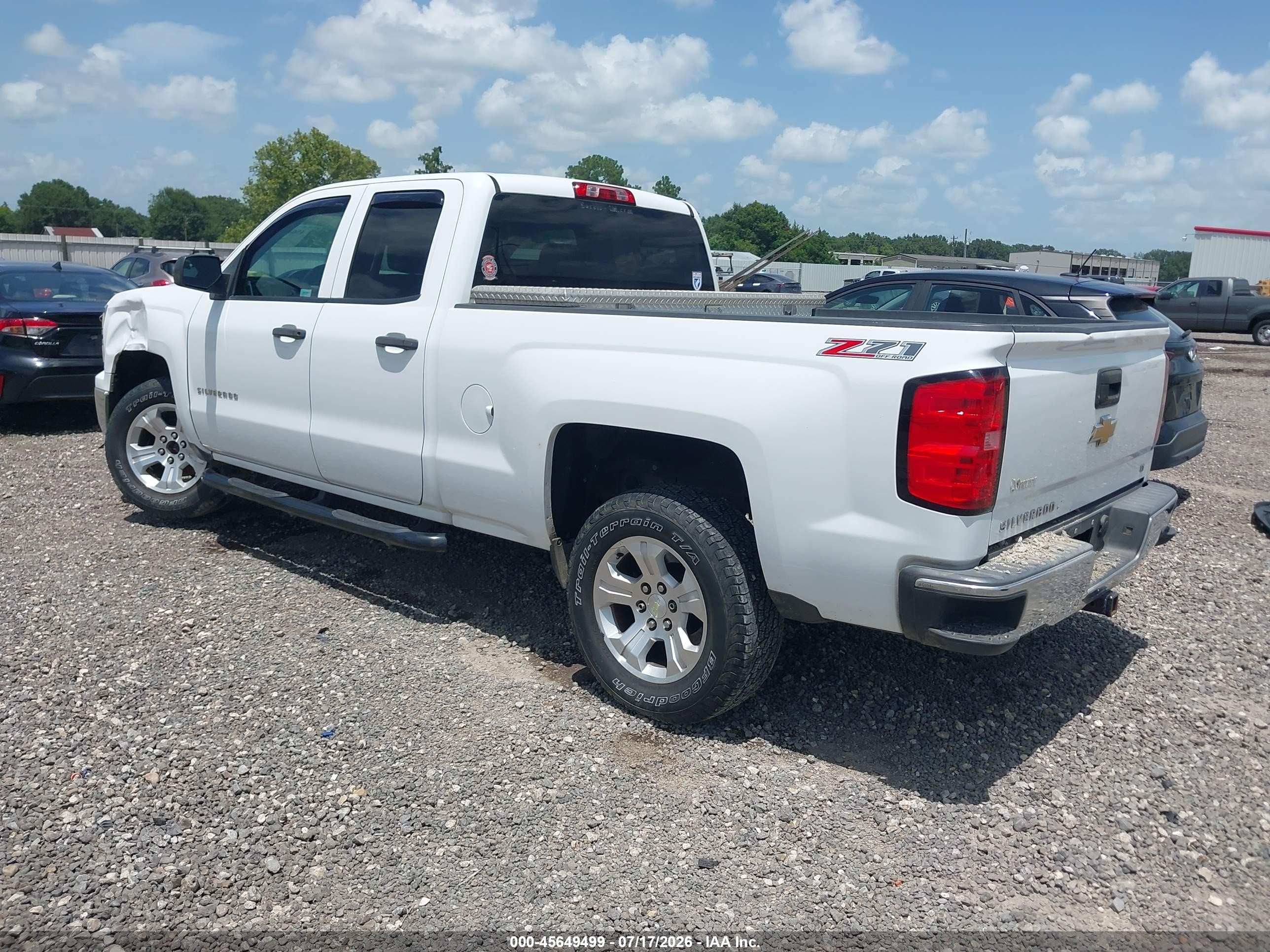 2014 Chevrolet Silverado 1500 Lt Белый vin: 1GCVKREC5EZ408536