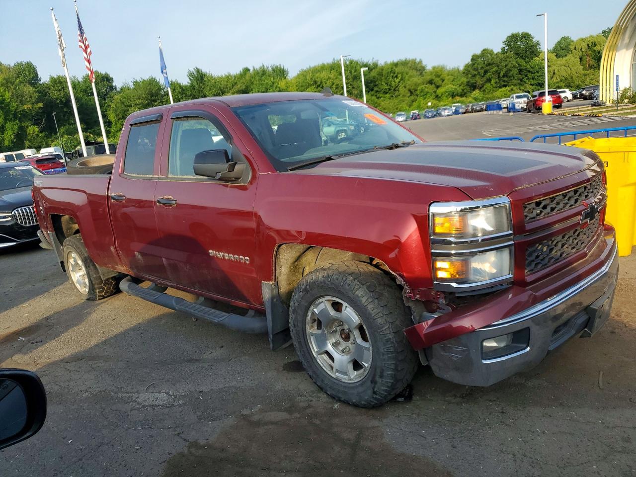 2014 Chevrolet Silverado K1500 Lt Burgundy vin: 1GCVKREC5EZ409802
