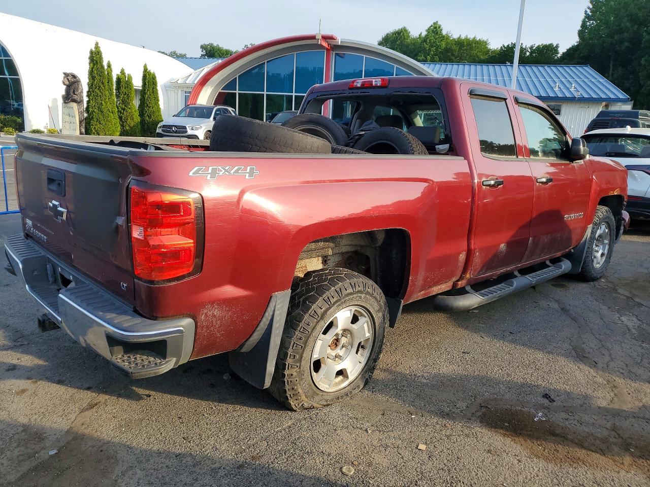 2014 Chevrolet Silverado K1500 Lt Burgundy vin: 1GCVKREC5EZ409802