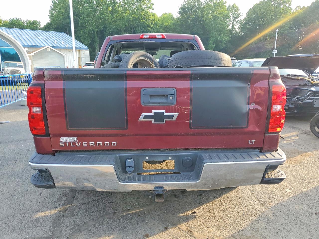 2014 Chevrolet Silverado K1500 Lt Burgundy vin: 1GCVKREC5EZ409802
