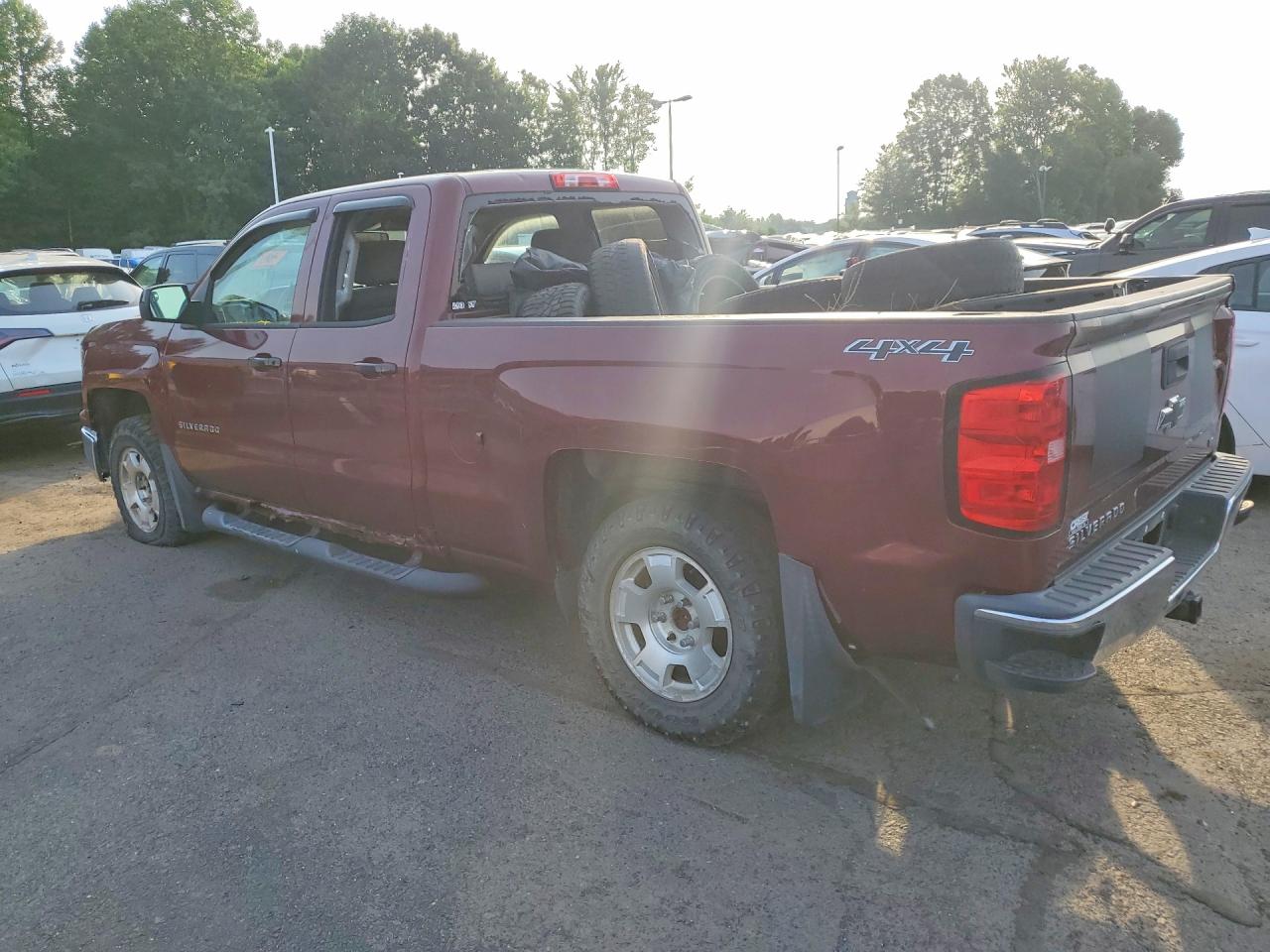 2014 Chevrolet Silverado K1500 Lt Burgundy vin: 1GCVKREC5EZ409802