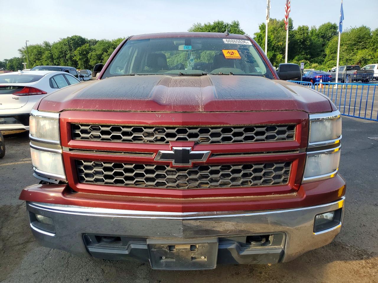 2014 Chevrolet Silverado K1500 Lt Burgundy vin: 1GCVKREC5EZ409802
