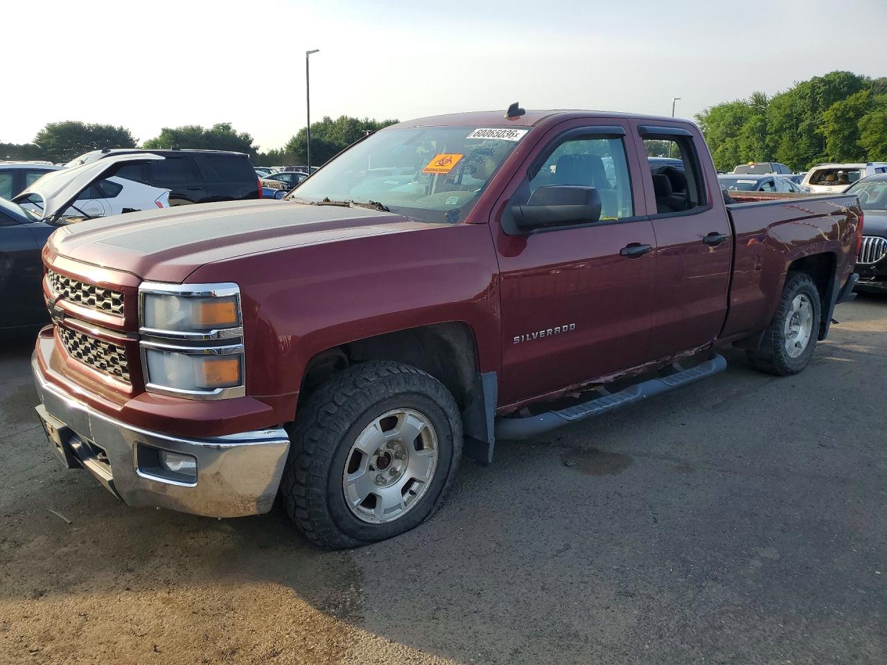 2014 Chevrolet Silverado K1500 Lt Burgundy vin: 1GCVKREC5EZ409802