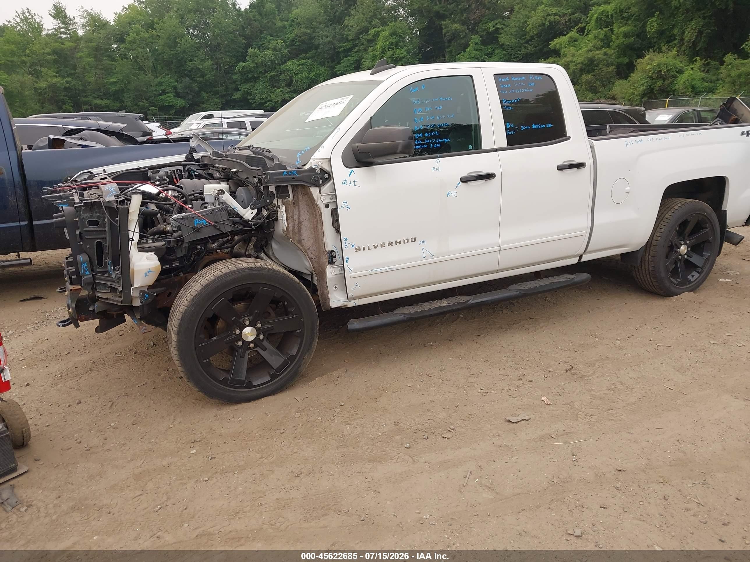 2015 Chevrolet Silverado 1500 Lt Белый vin: 1GCVKREC5FZ212789