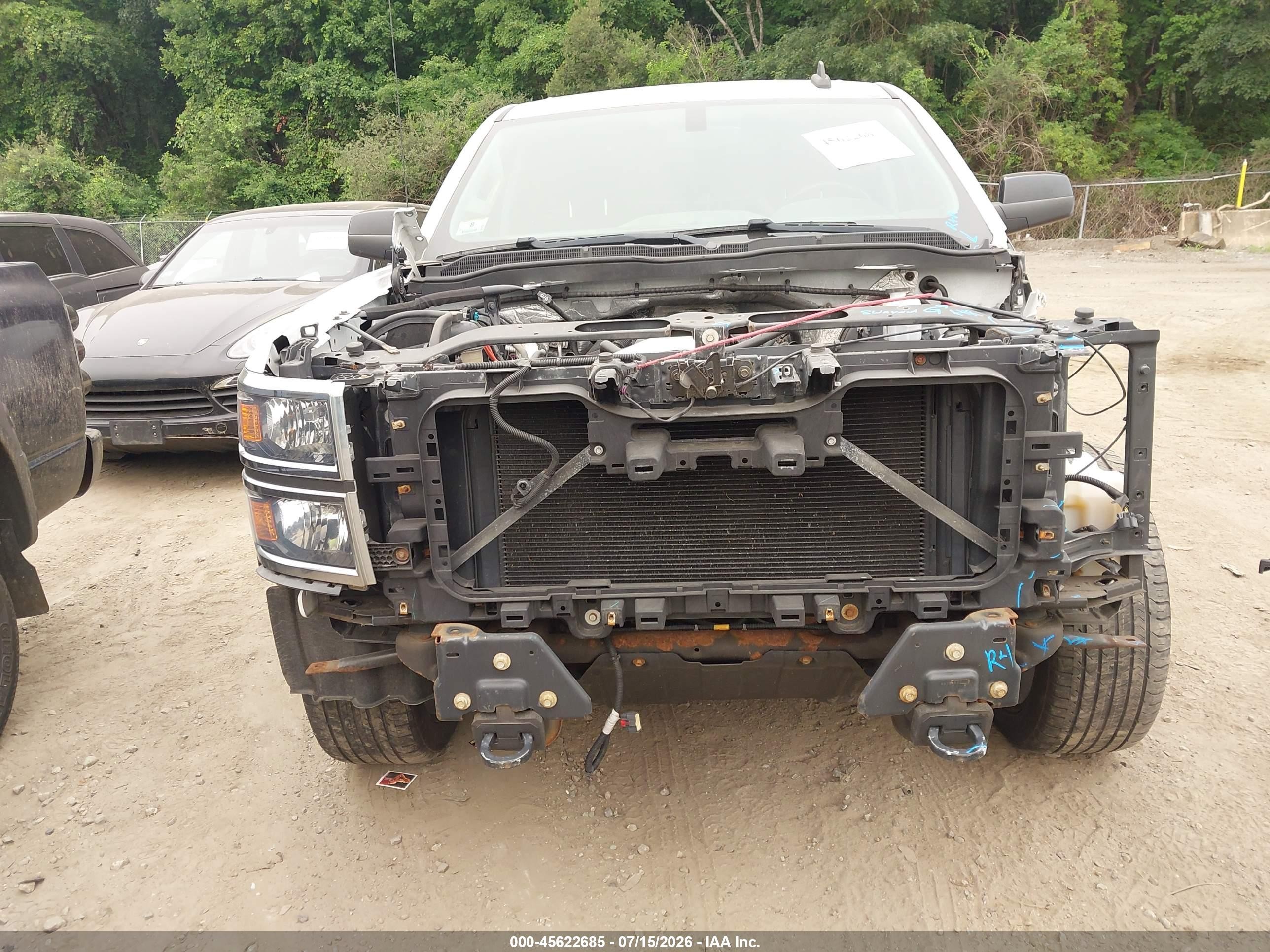 2015 Chevrolet Silverado 1500 Lt Белый vin: 1GCVKREC5FZ212789