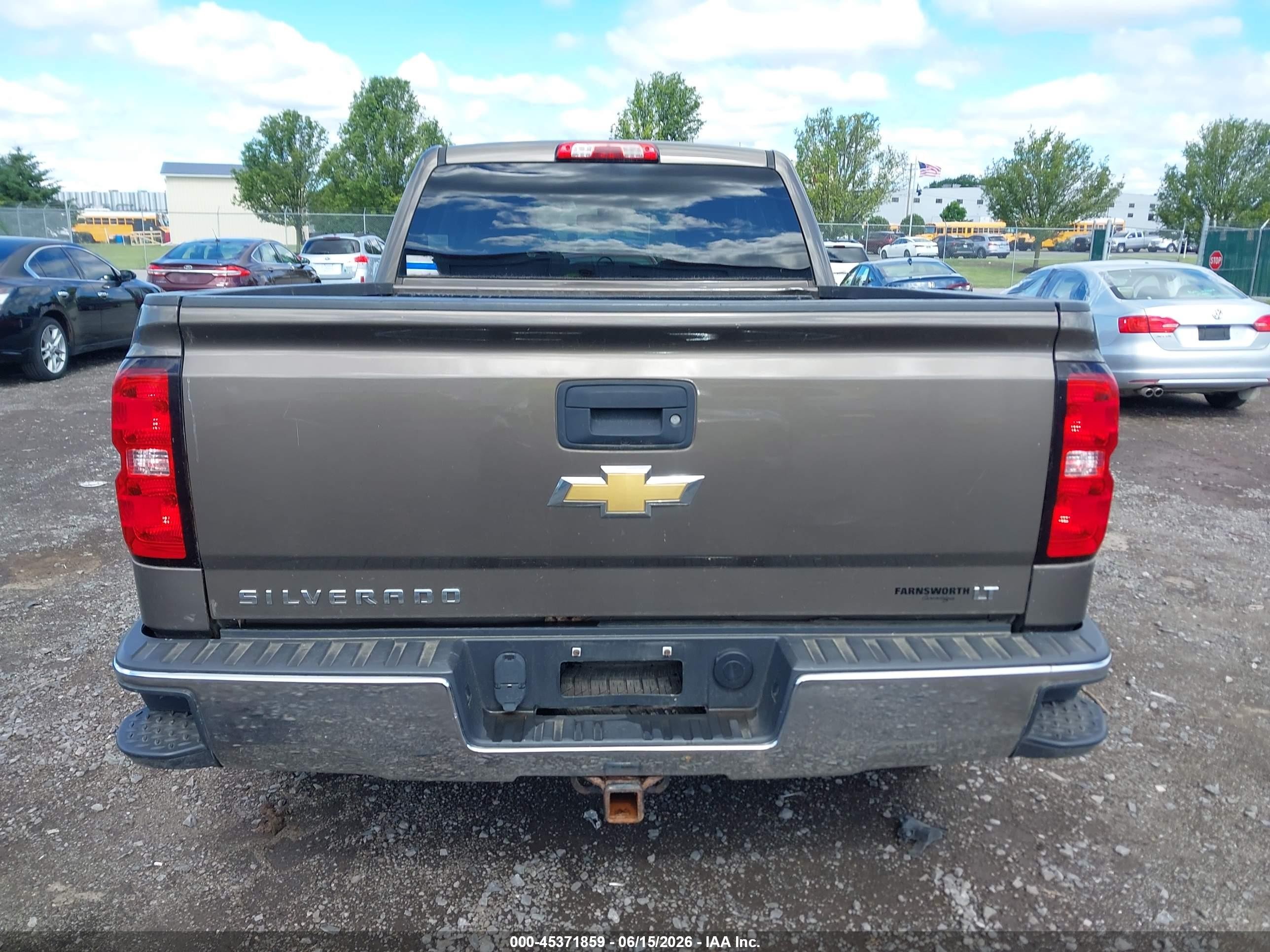 2015 Chevrolet Silverado 1500 Lt Brown vin: 1GCVKREC5FZ233254