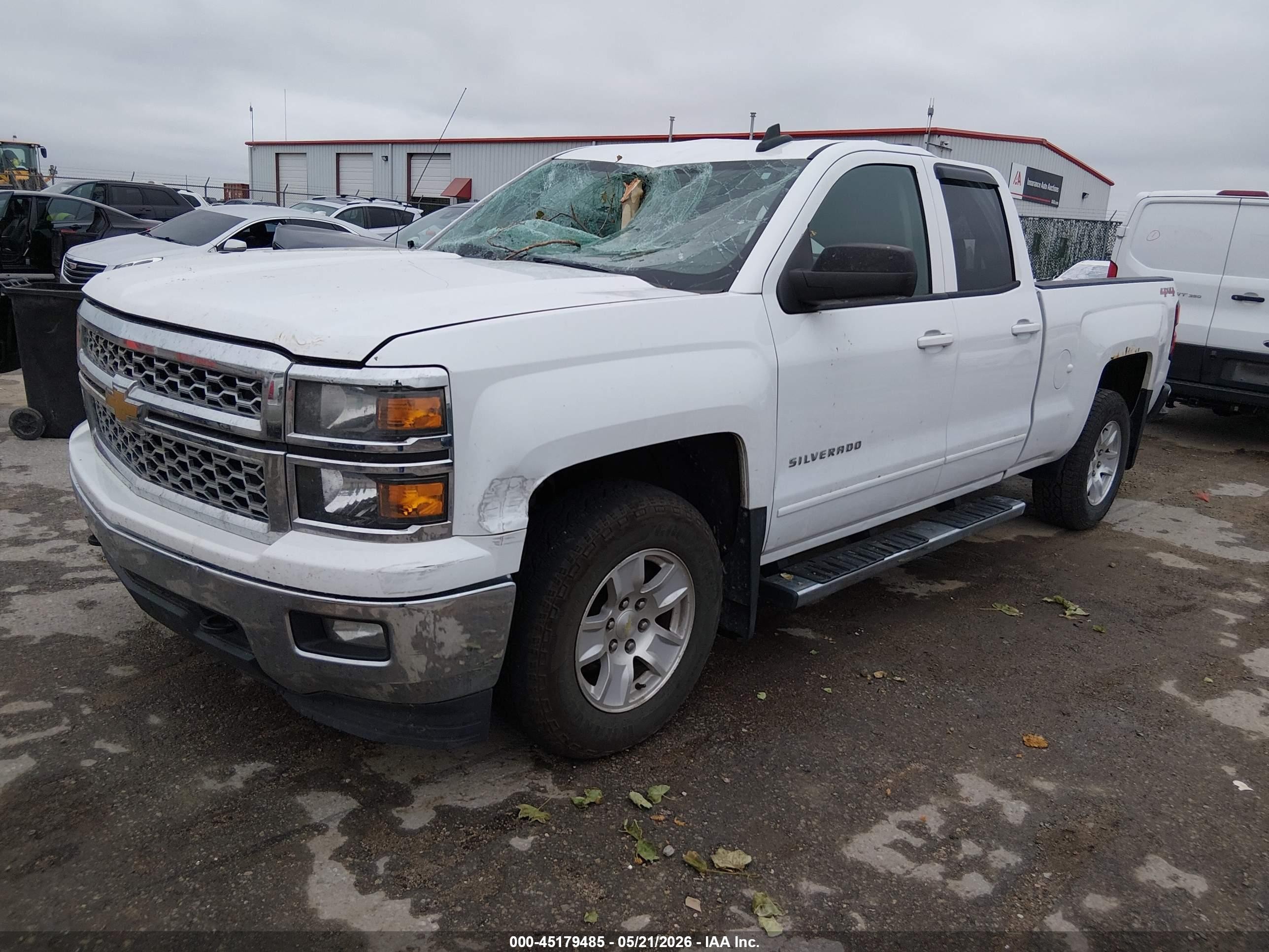 2015 Chevrolet Silverado 1500 1lt White vin: 1GCVKREC5FZ287654