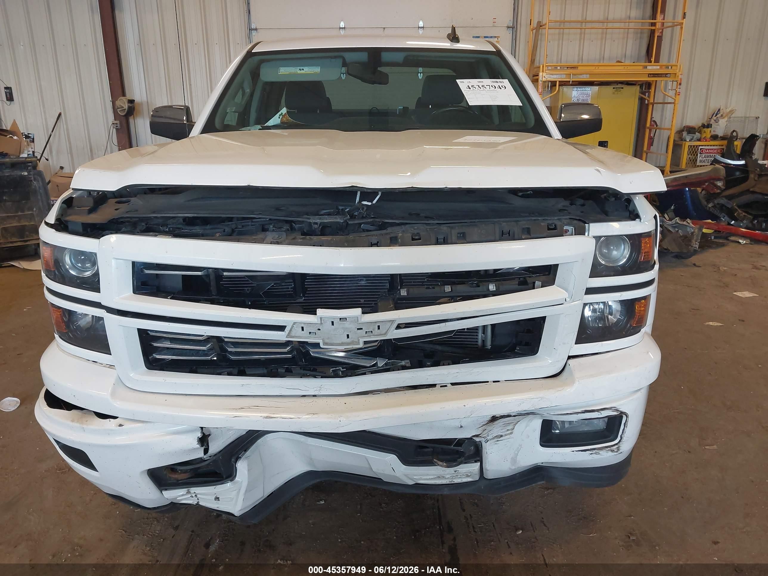 2015 Chevrolet Silverado 1500 Lt White vin: 1GCVKREC5FZ385423