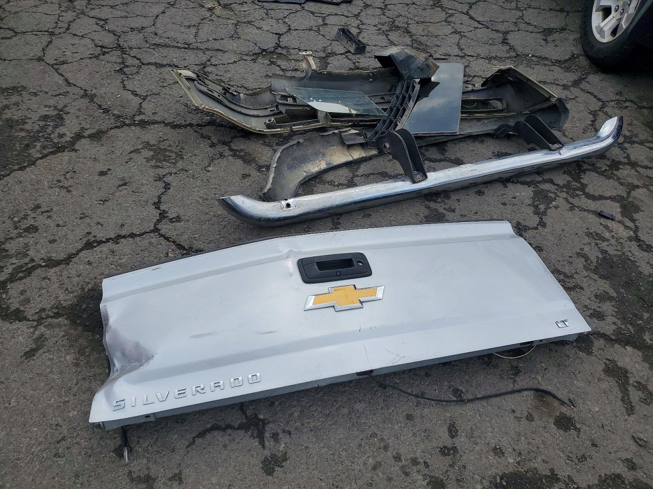 2015 Chevrolet Silverado K1500 Lt Silver vin: 1GCVKREC5FZ386992