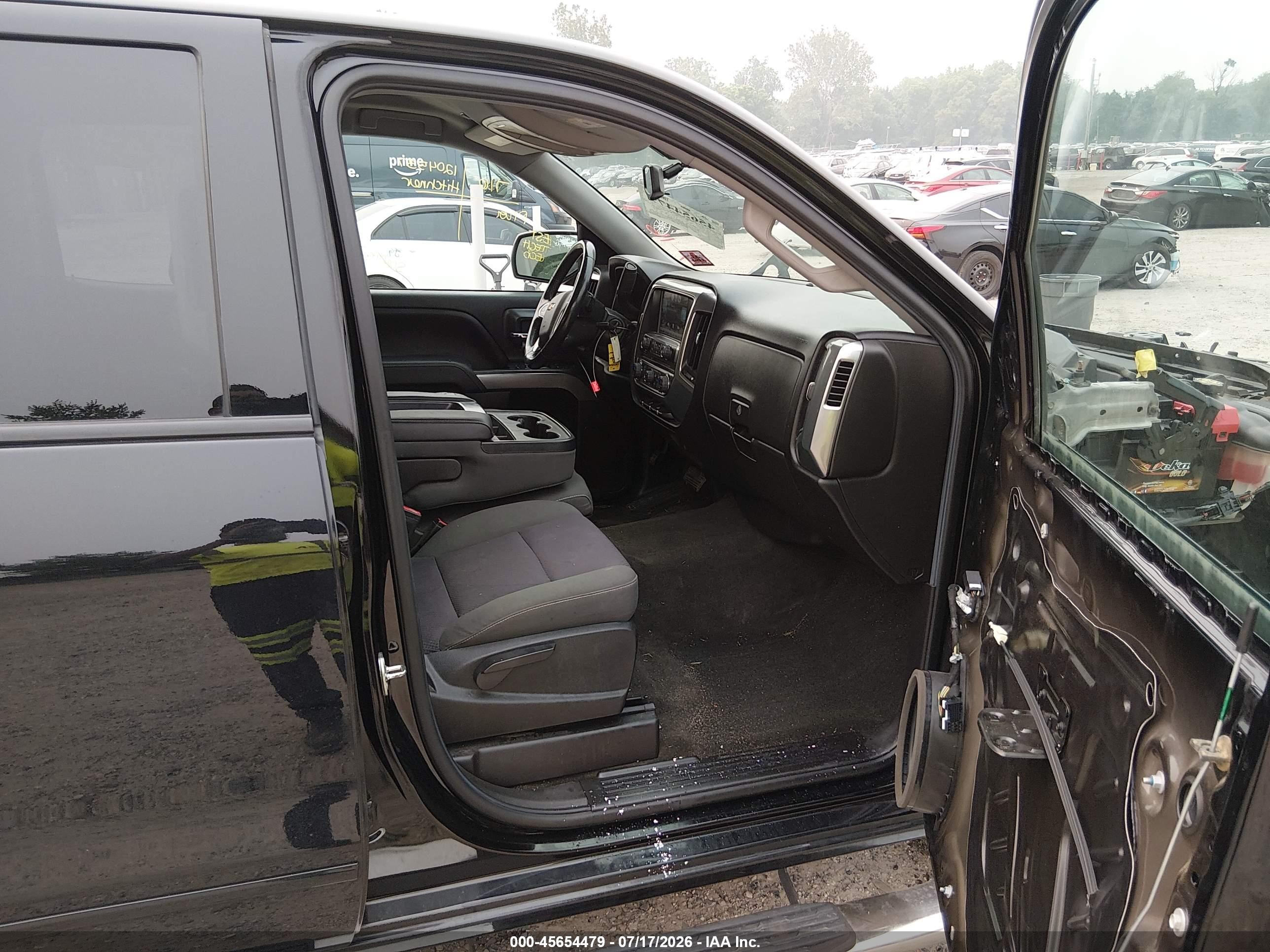 2015 Chevrolet Silverado 1500 Lt Черный vin: 1GCVKREC5FZ391674