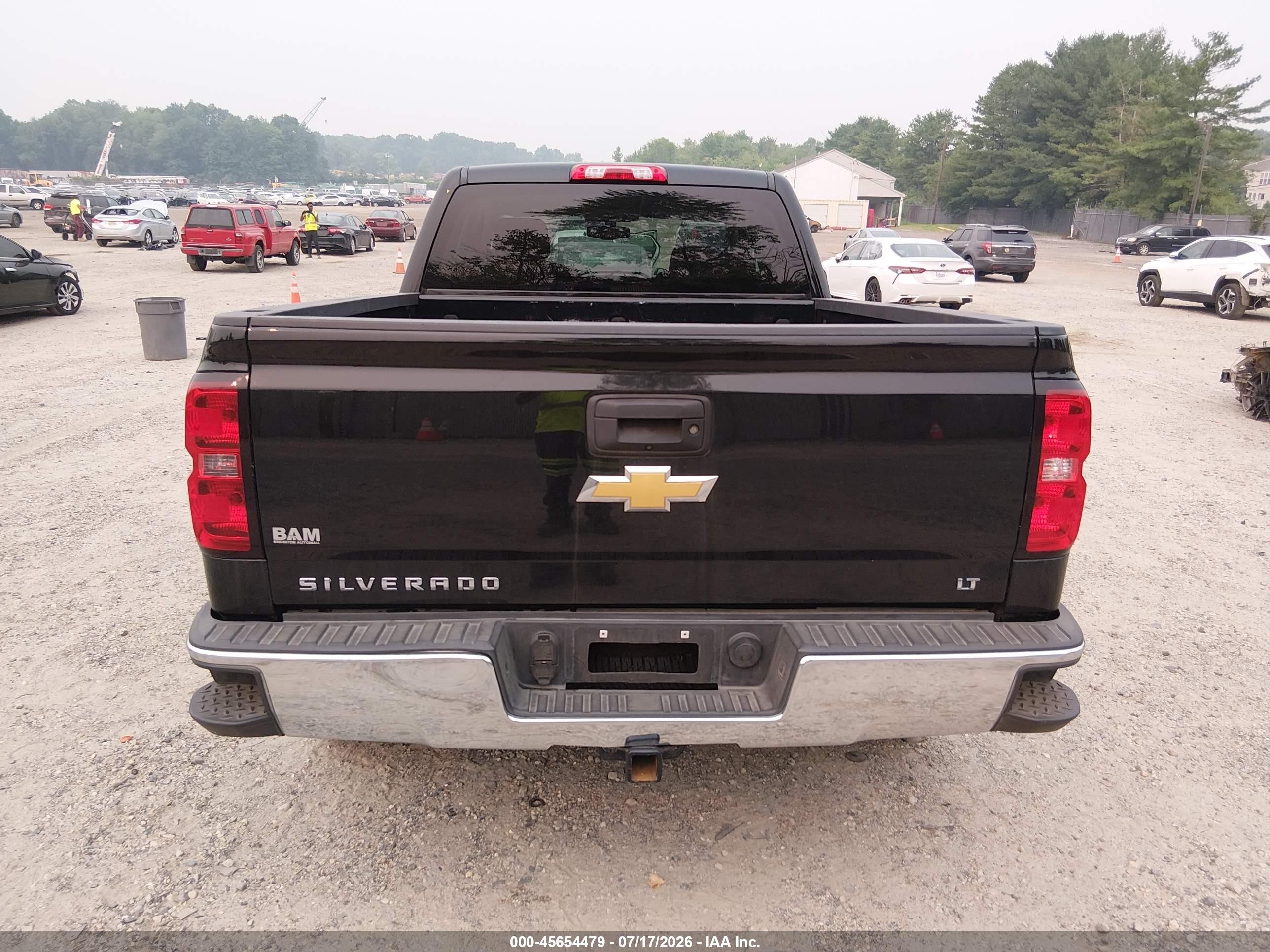 2015 Chevrolet Silverado 1500 Lt Черный vin: 1GCVKREC5FZ391674