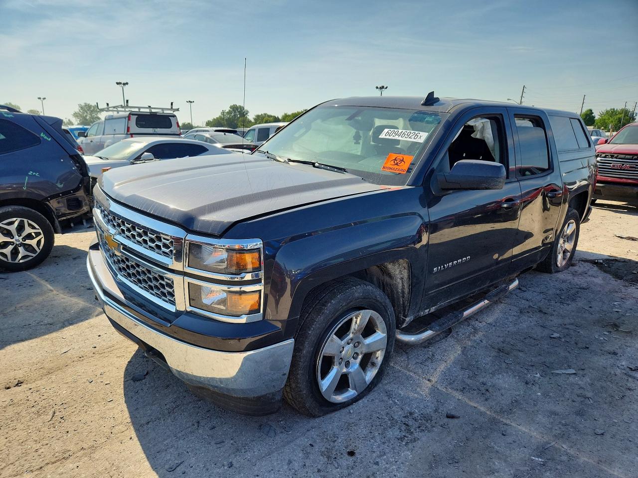 2015 Chevrolet Silverado K1500 Lt Black vin: 1GCVKREC5FZ437682