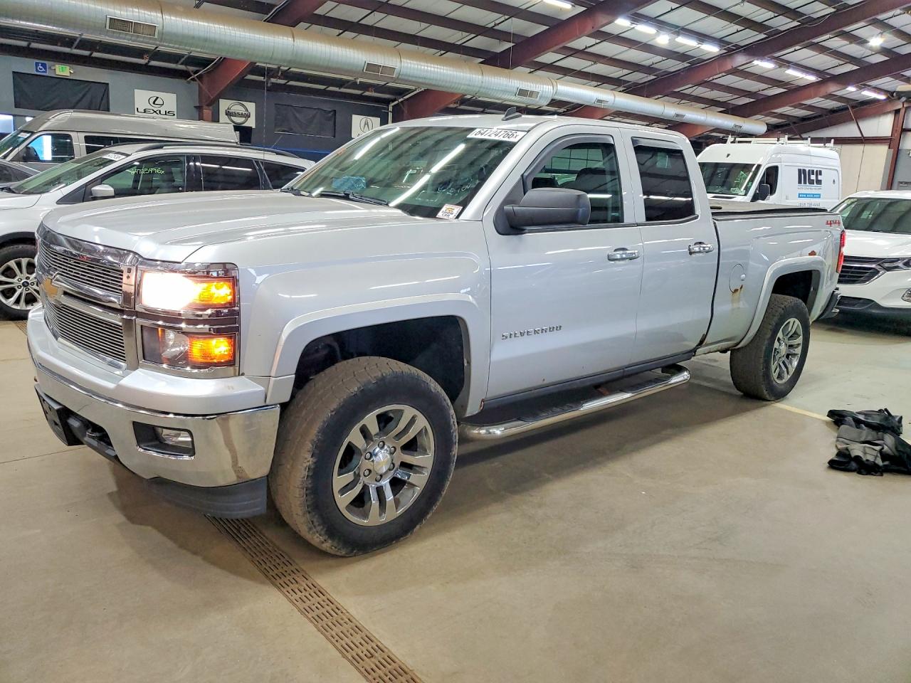 2014 Chevrolet Silverado K1500 Lt Silver vin: 1GCVKREC6EZ107175